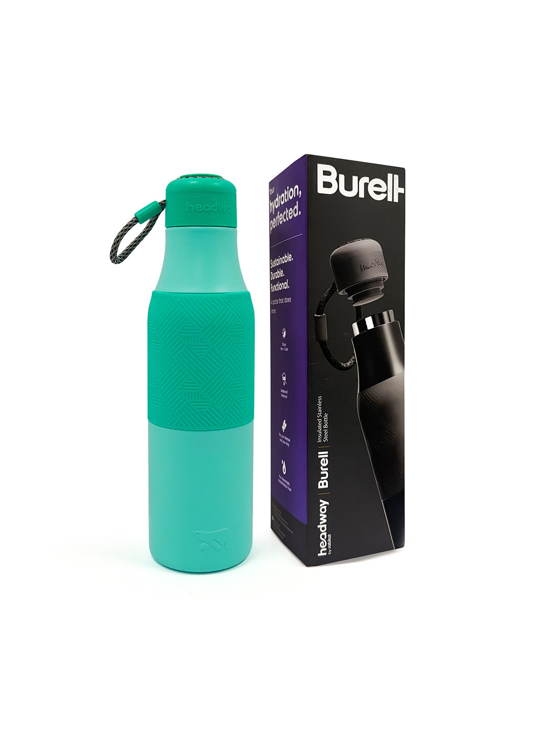 Headway Burell Green Solid Stainless Steel Double Wall Vacuum Flask - 750ml