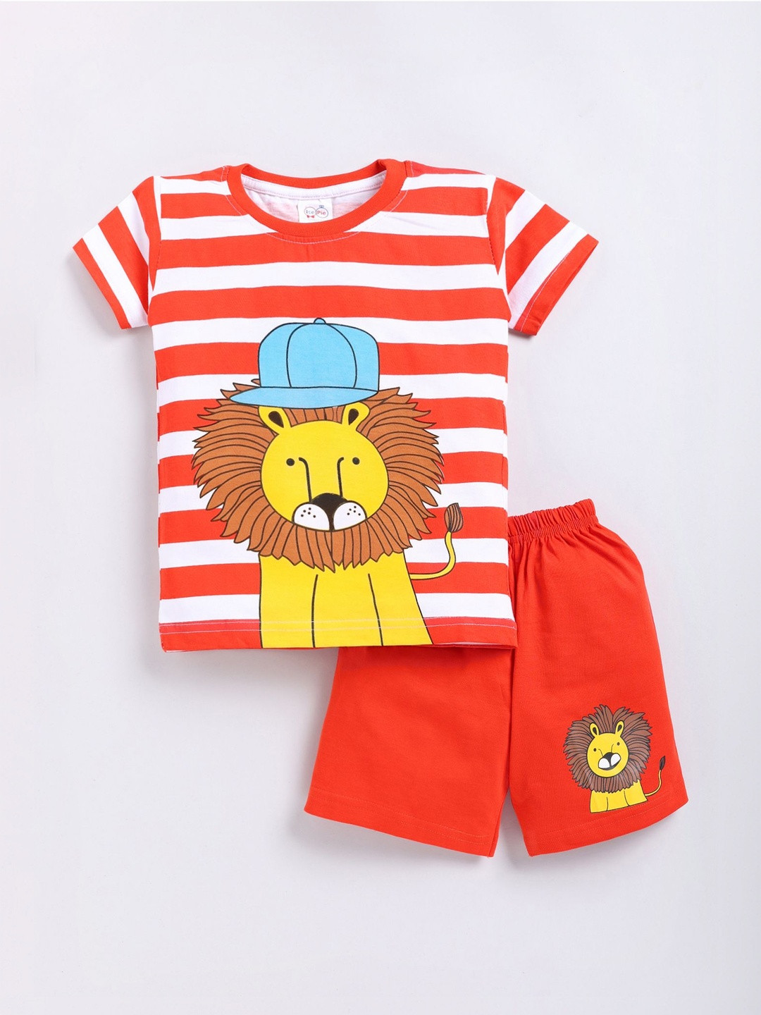 IcePie Boys Striped T-shirt with Shorts