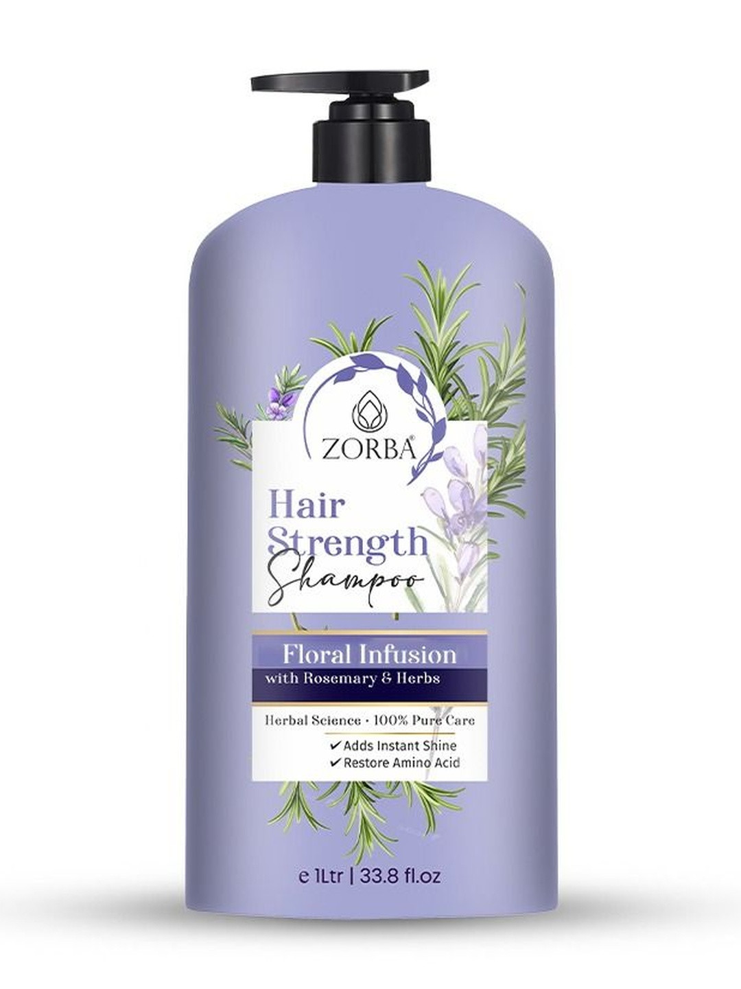 Zorba Hair Strength Shampoo With Rosemary & Biotin - 1 L