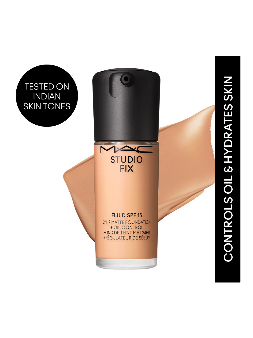M.A.C Studio Fix Fluid SPF 15 24Hr + Oil Control Matte Foundation 30 ml - Shade NW20