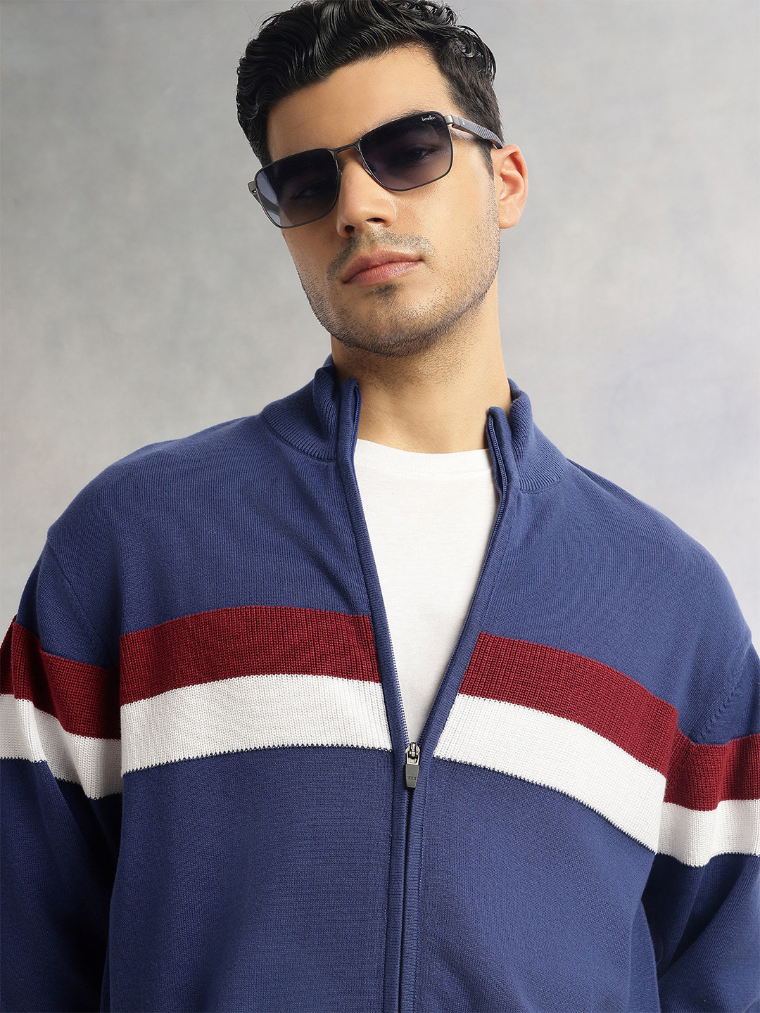 Thomas Scott Men Front Open Sweatshirt