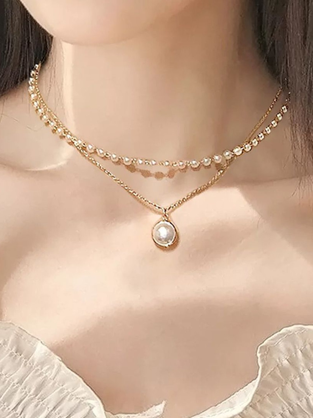 TheVineGirl Gold-Plated Layered Necklace
