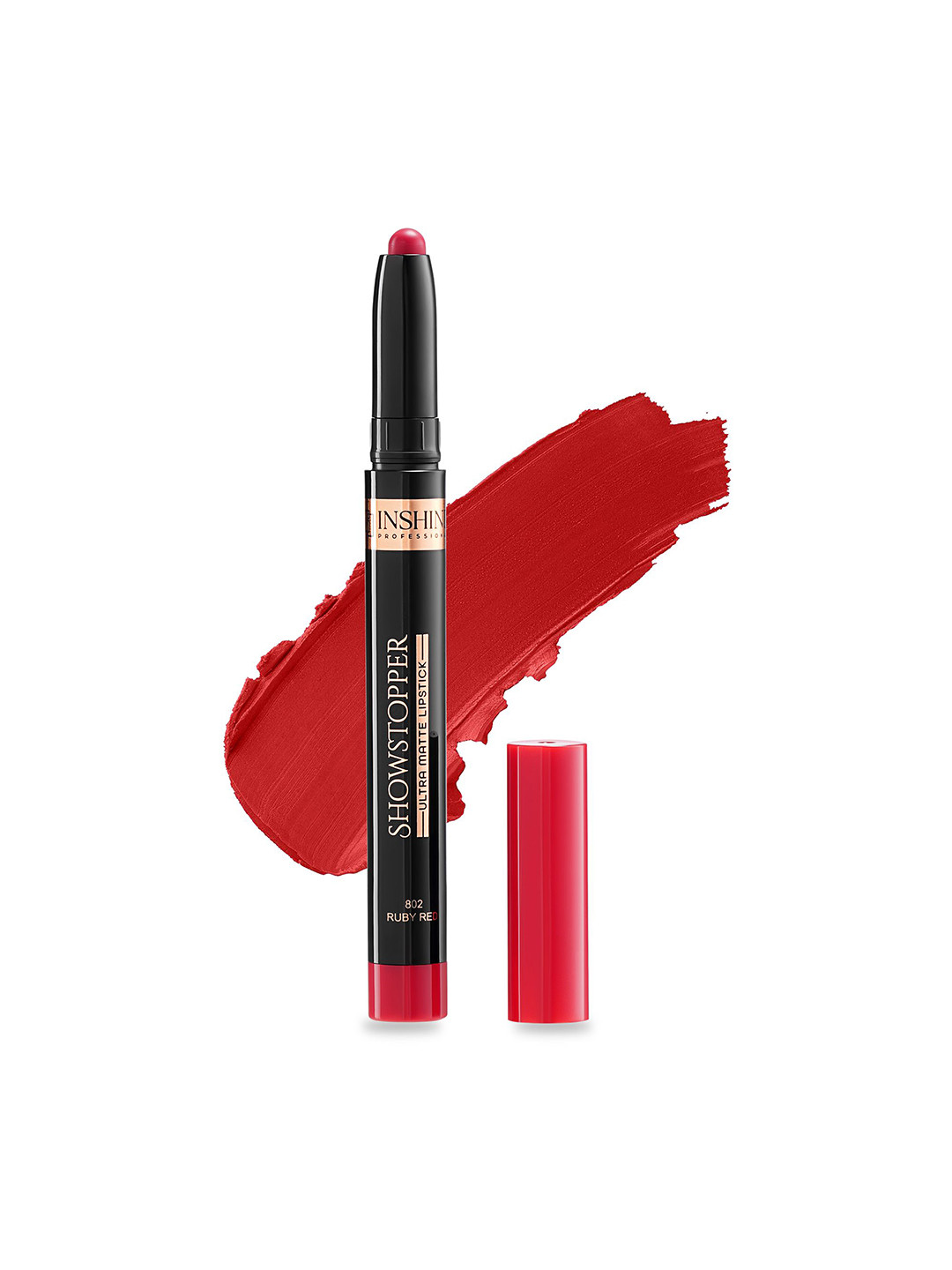 Inshine Showstopper Ultra Matte Lipstick - Ruby Red-802