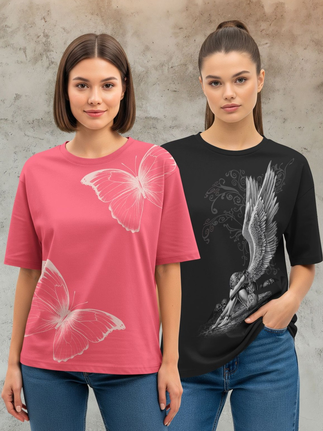 HELLCAT Women Printed T-shirt