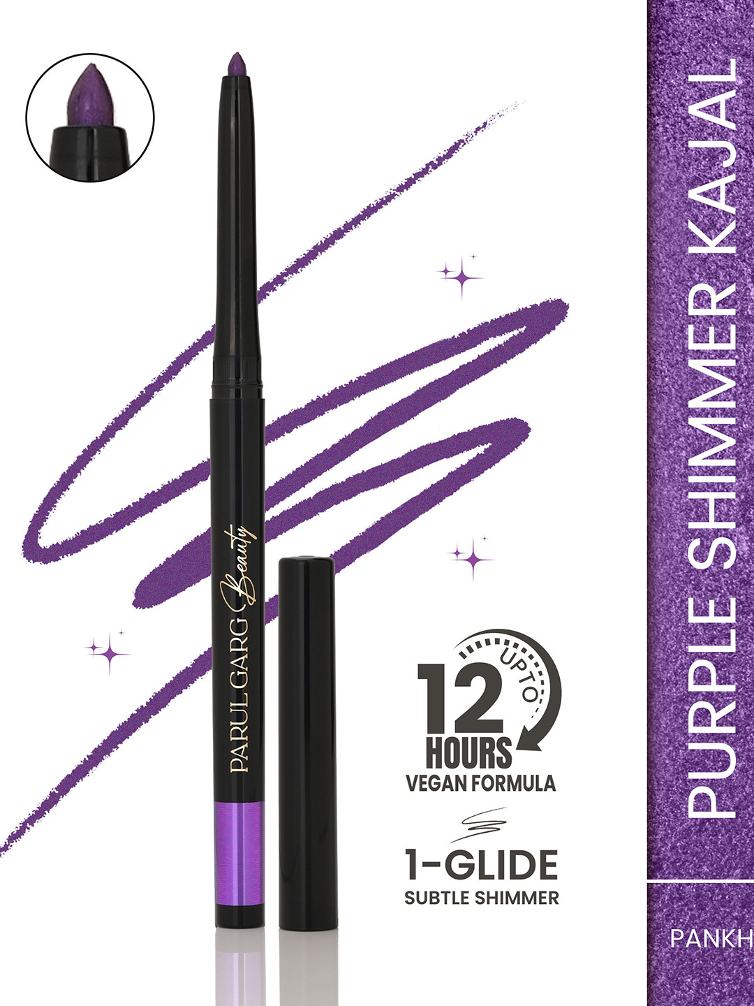 Parul Garg Beauty Smooth & Easy Application Shimmer Bold Define Kajal - 0.3 g - Pankh