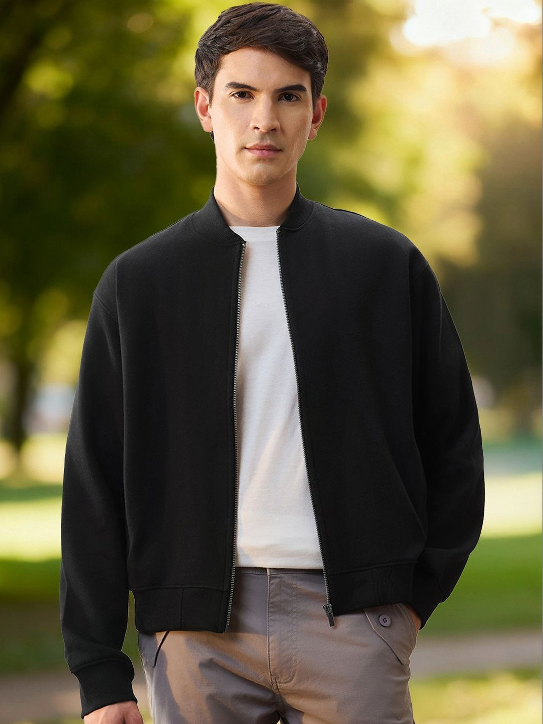 NOBERO Men Bomber Jacket - Image 1