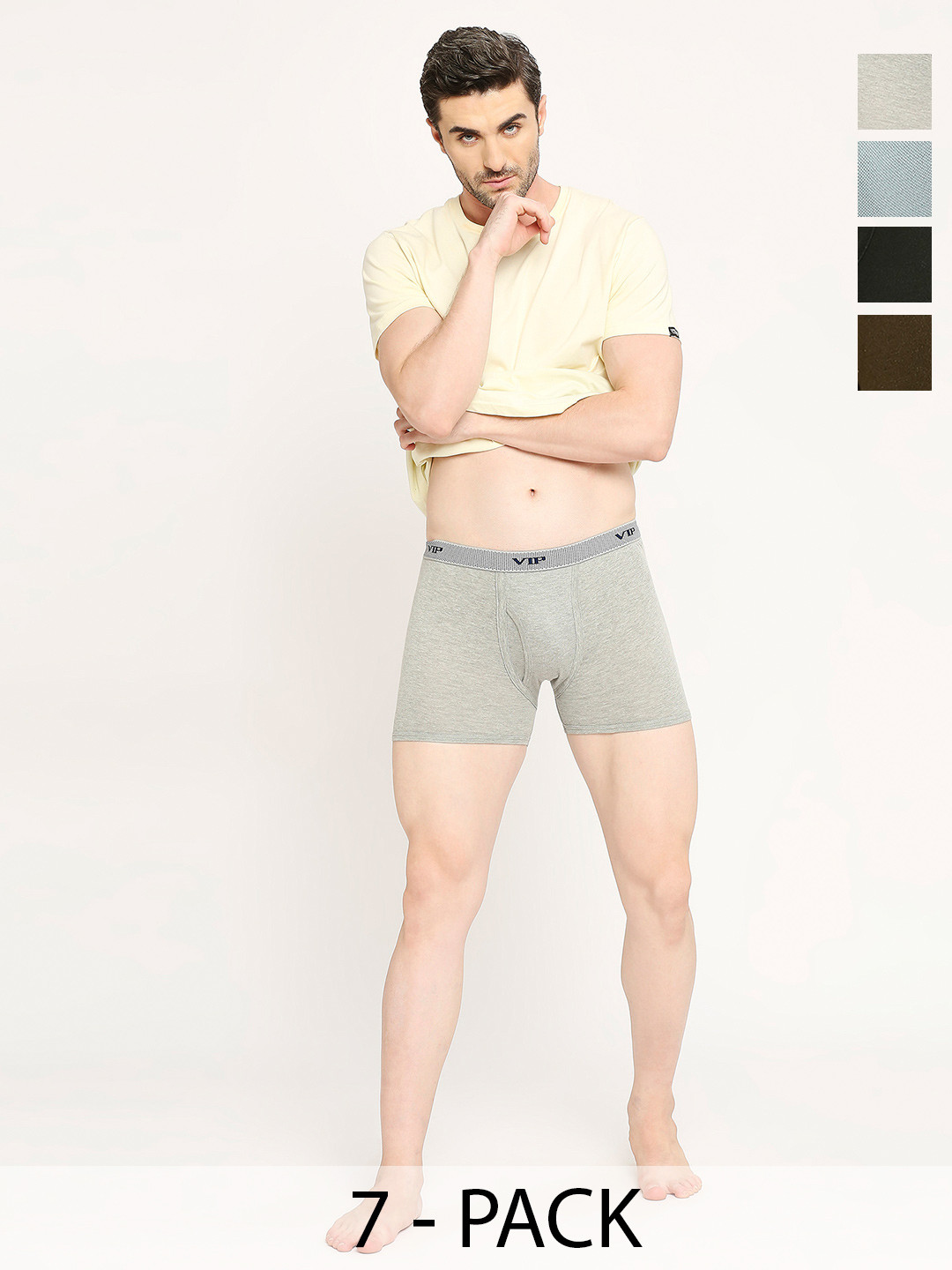 VIP Pack Of 7 Cotton Trunks