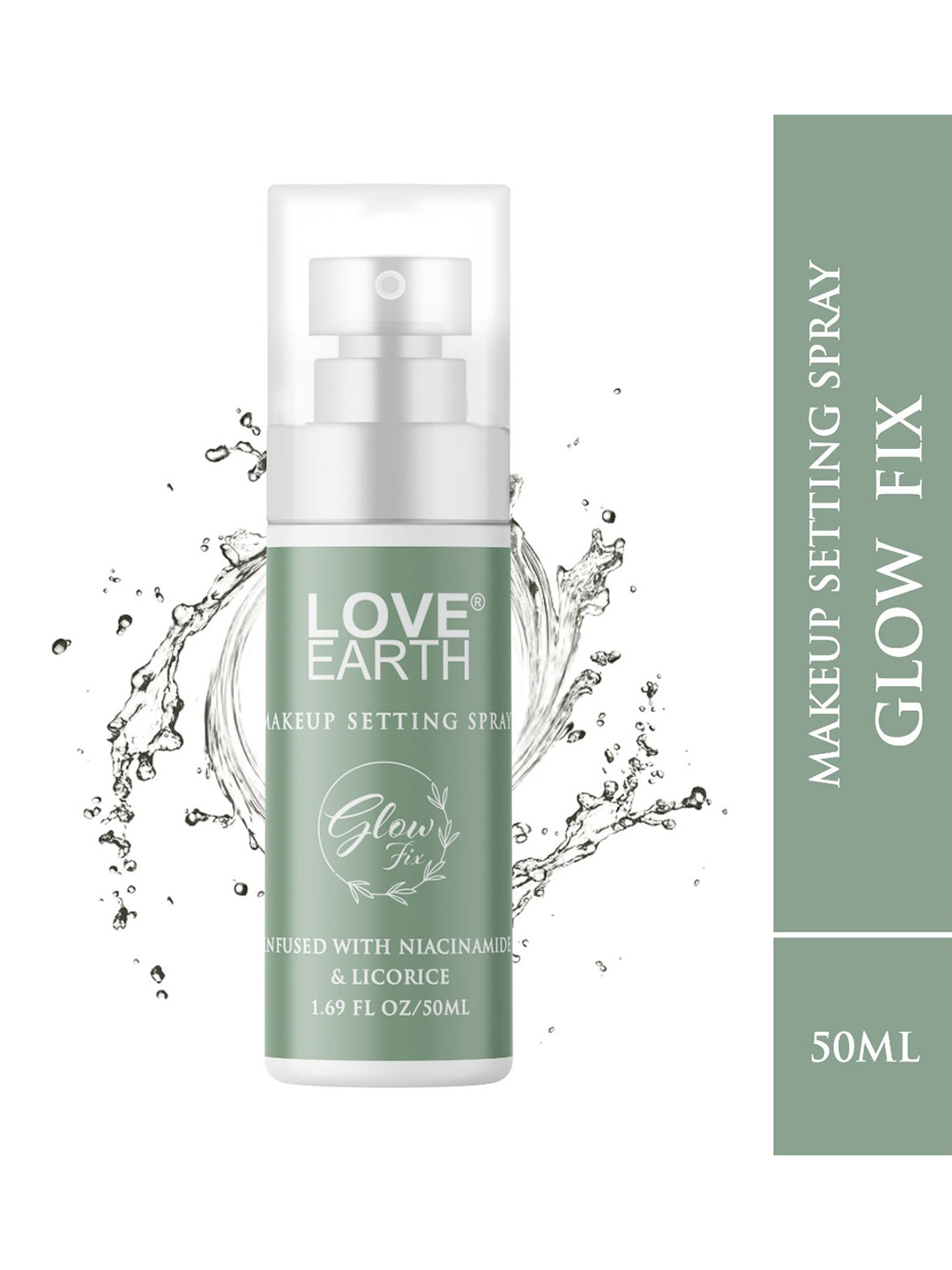 LOVE EARTH Glow Fix Makeup Setting Spray- 50 ml