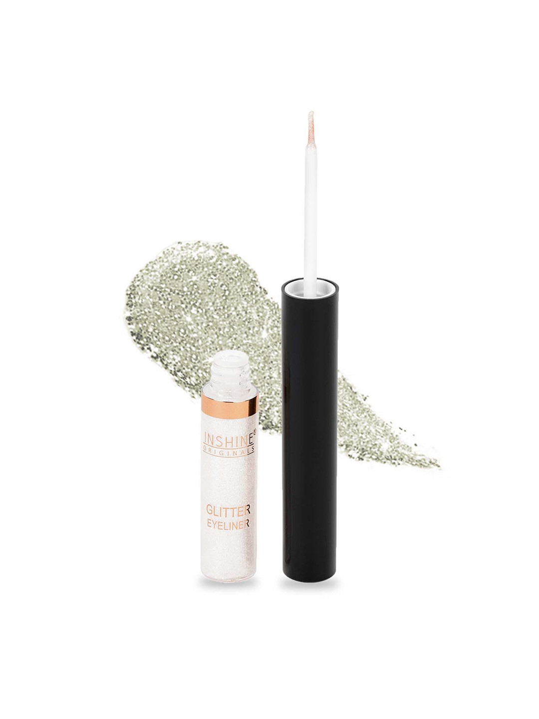 Inshine Glitter Sparkling Water & Smudge Proof Quick-Dry Liquid Eyeliner - 2 ml - White