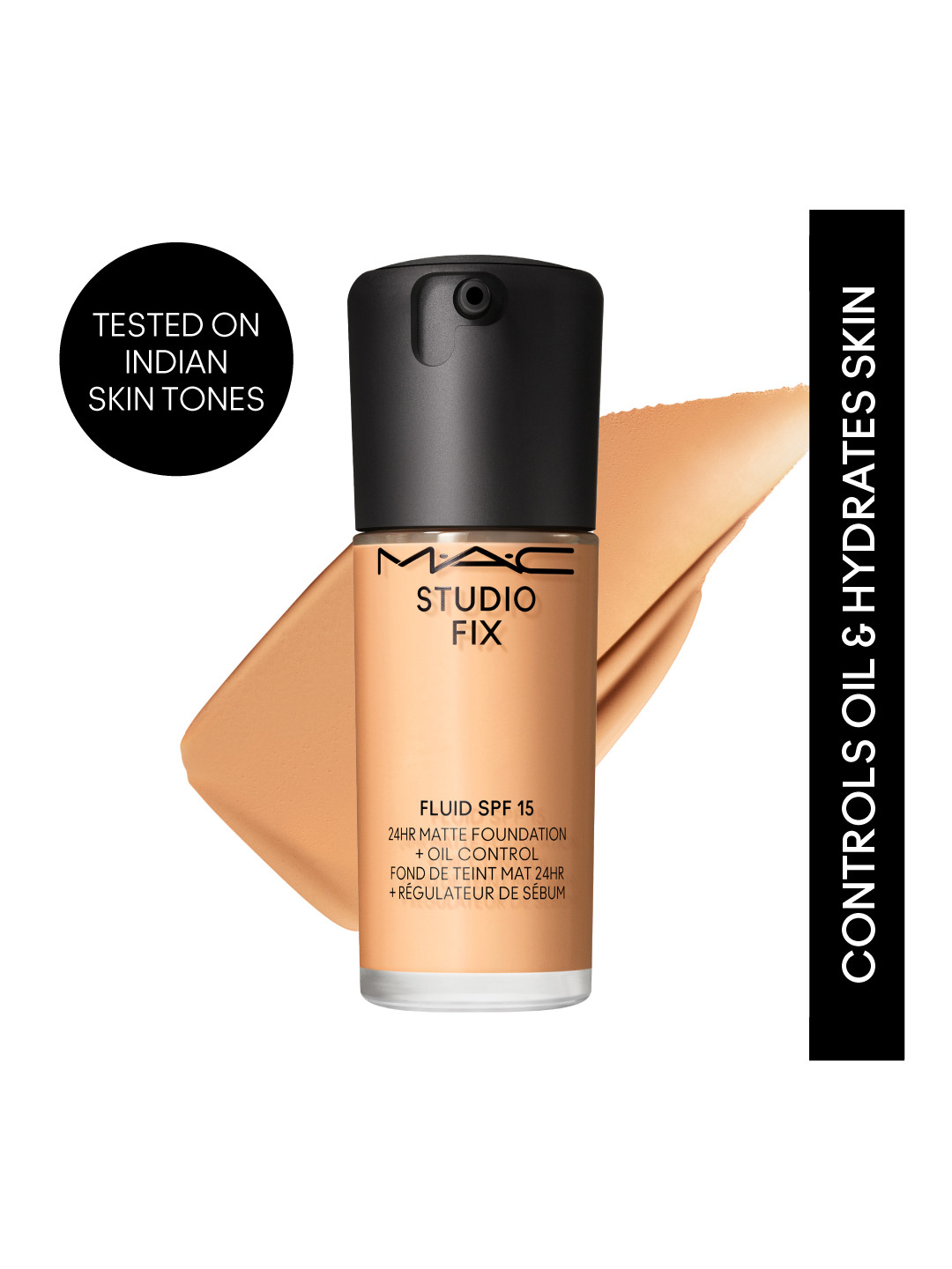M.A.C Studio Fix Fluid SPF 15 24Hr + Oil Control Matte Foundation 30 ml - Shade NC20
