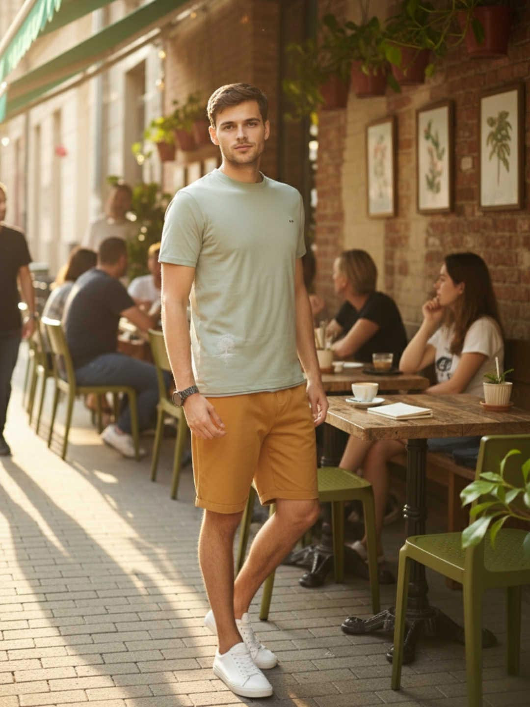 ROAR FOR GOOD Men Printed Organic Cotton Anti Odour T-shirt