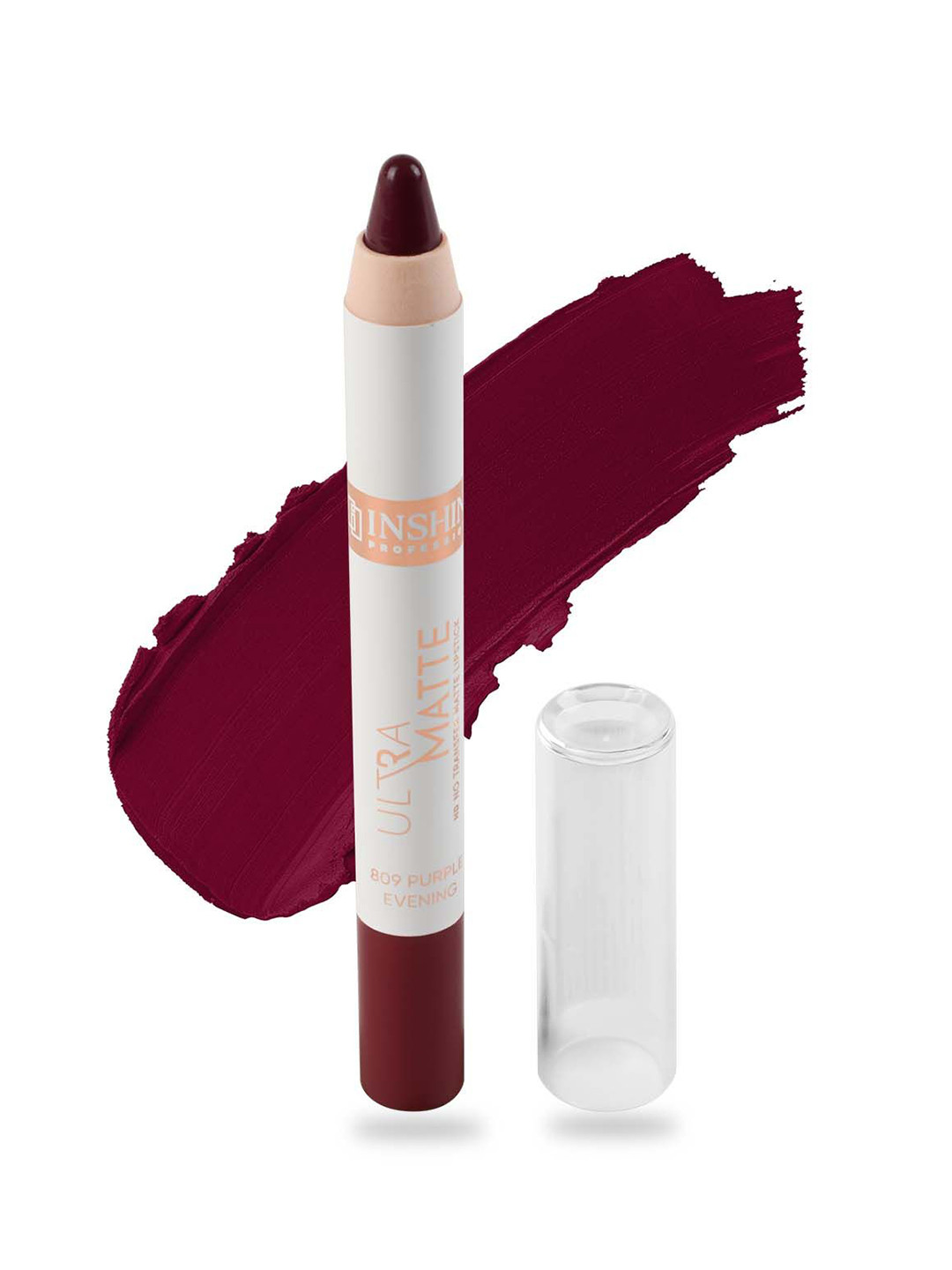 Inshine Ultra Matte Non Transfer Lipstick - Purple Evening 809