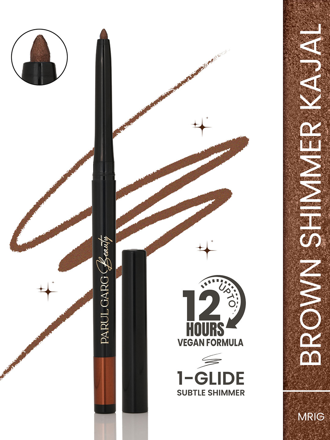 Parul Garg Beauty Shimmer Bold Define Kajal- 0.3 g - Mrig