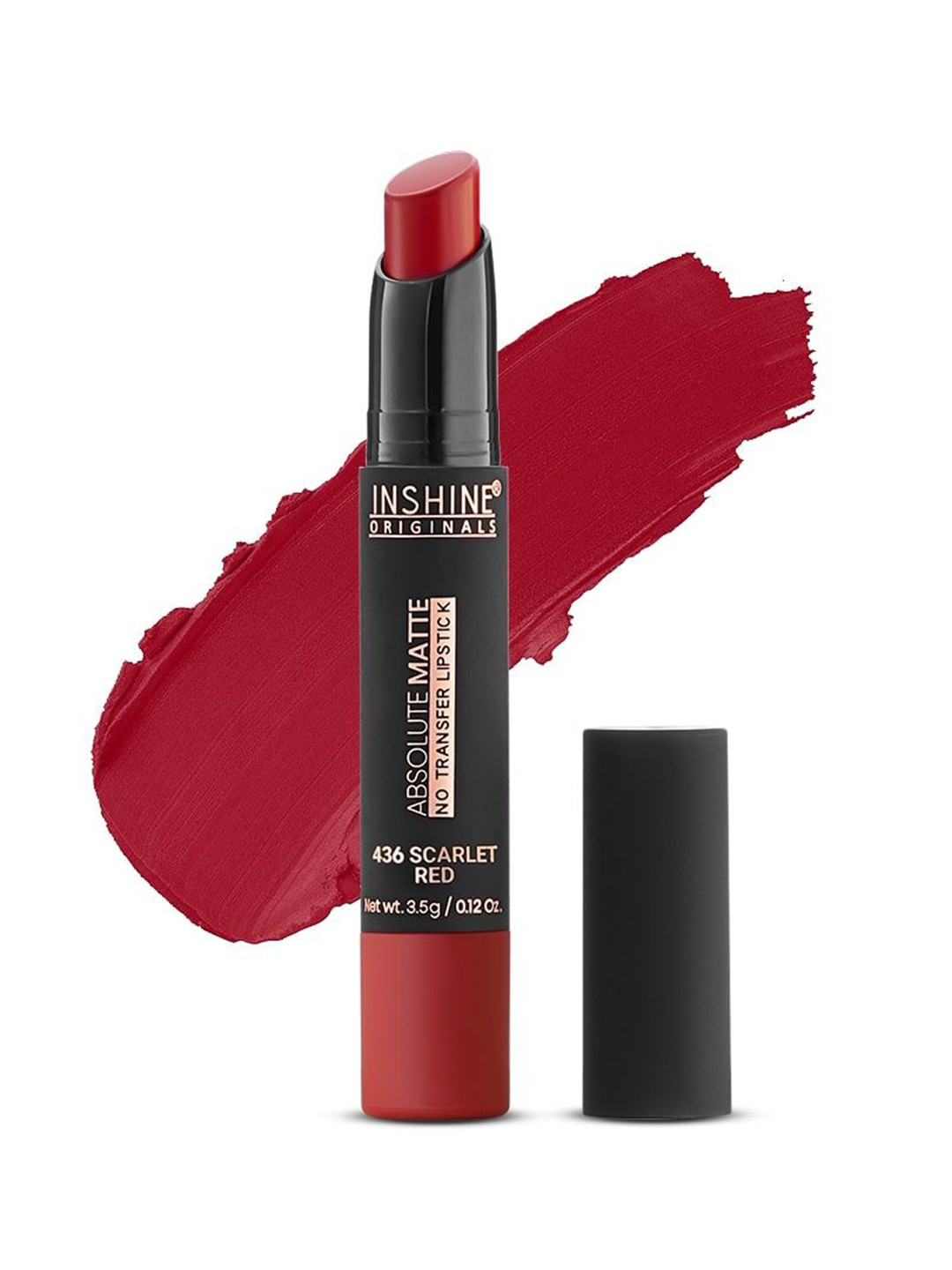 Inshine Long-Lasting Lightweight Velvety Matte Lipstick-3.5g -Scarlet Red 436