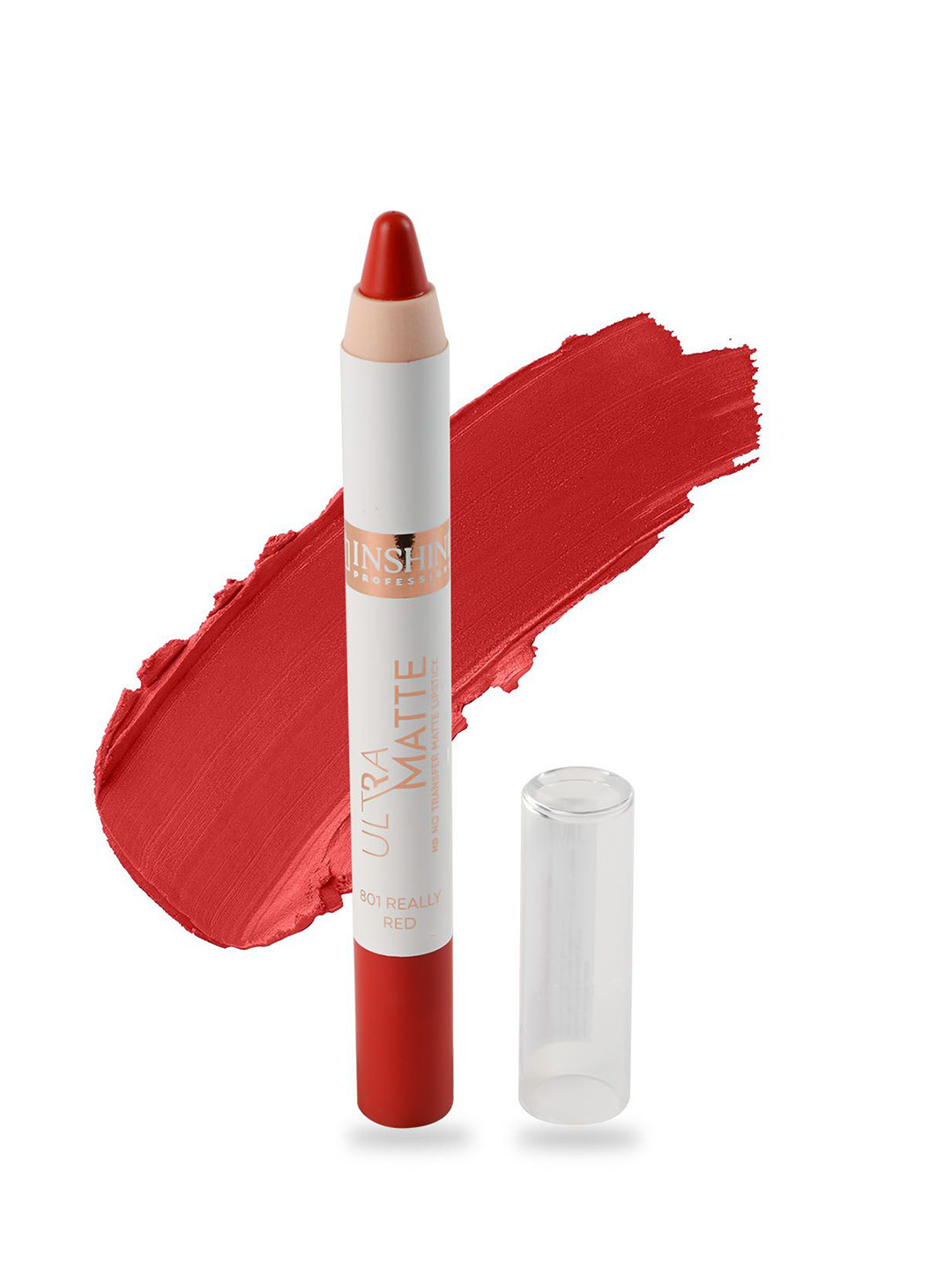 Inshine Ultra Matte Crayon Lipstick- 2.8 g- Really Red 801