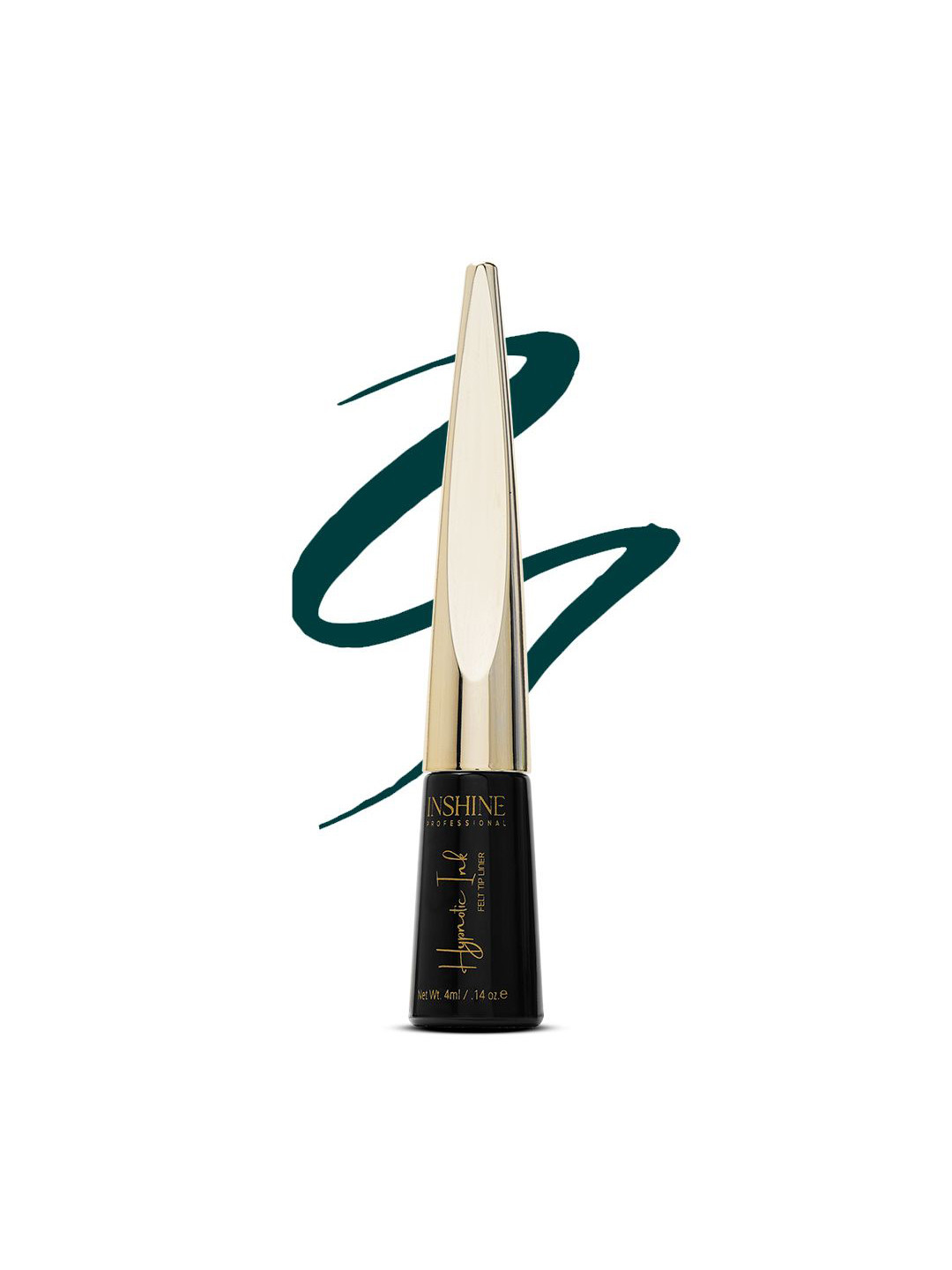 Inshine Hypnotic Ink Felt Tip Smudge-Proof Glossy Finish Liquid Eye Liner - 4ml - Green