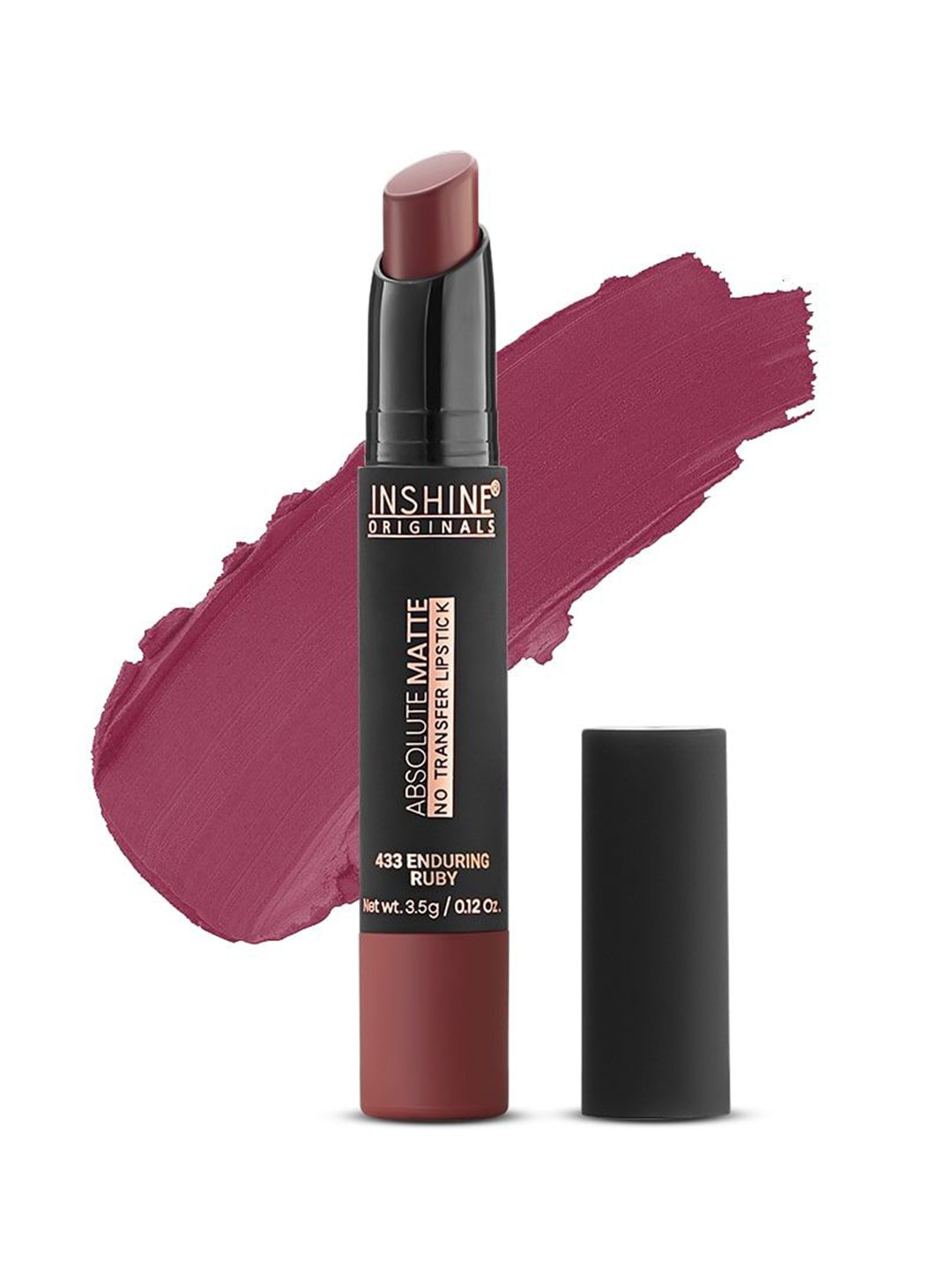 Inshine Absolute Matte No Transfer Lightweight Non-Drying Lipstick - 433 Enduring Ruby
