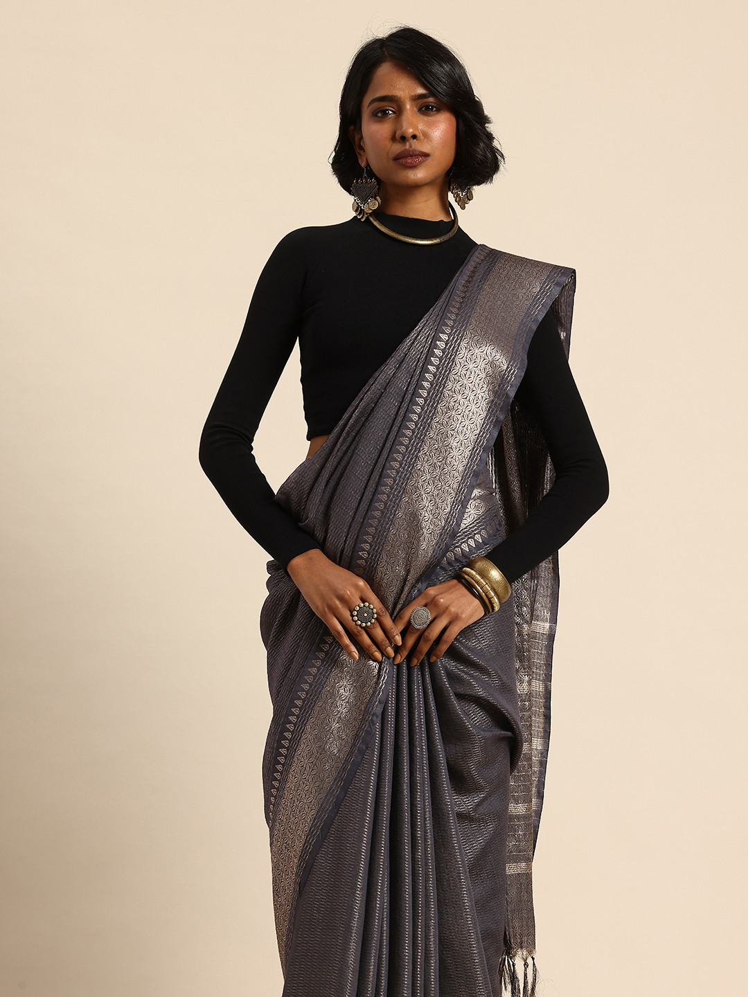 Taavi Woven Legacy Handloom Saree