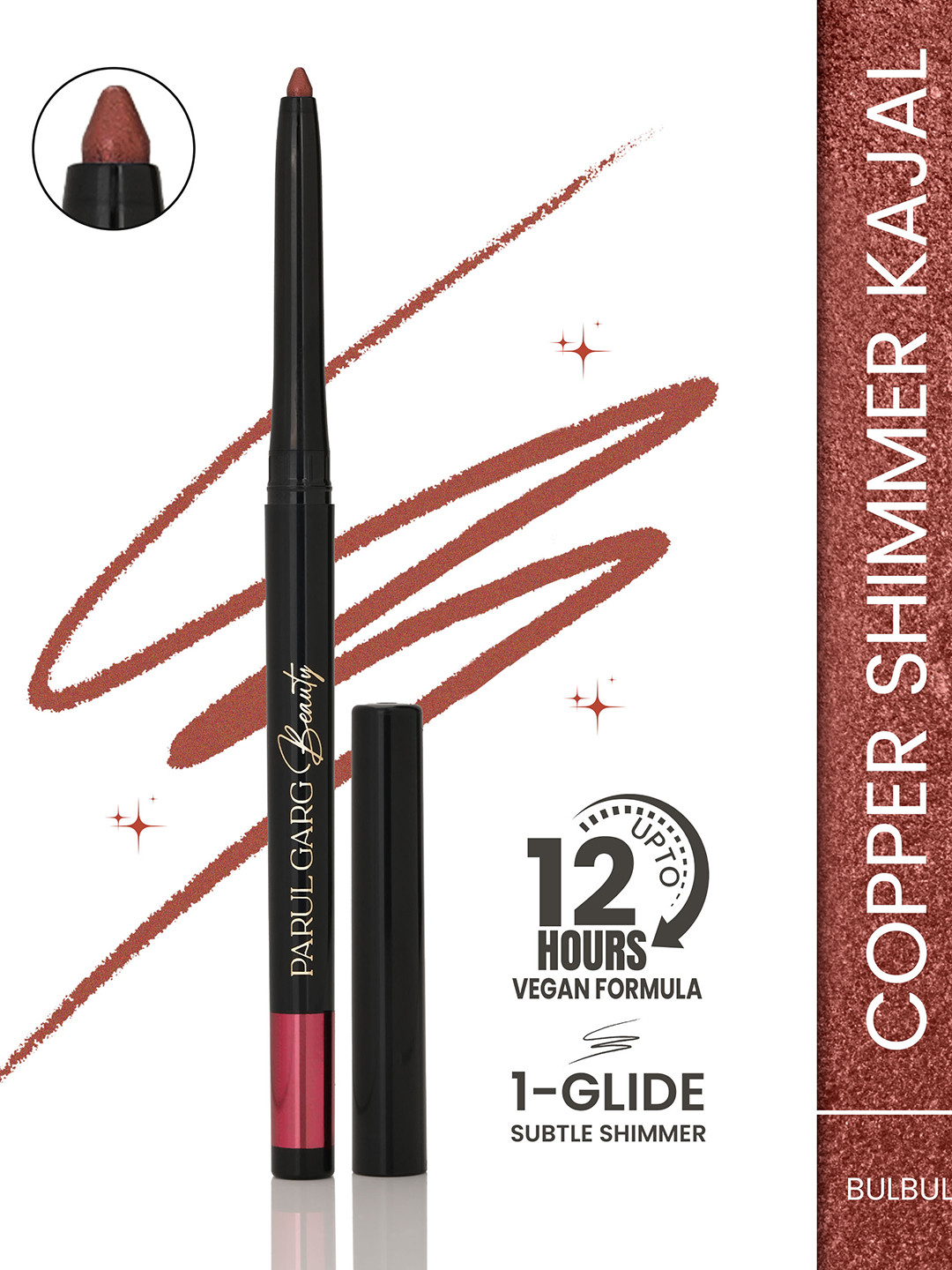 Parul Garg Matte Bold Define Kajal For Smooth & Easy Application - 0.3 g - Bulbul