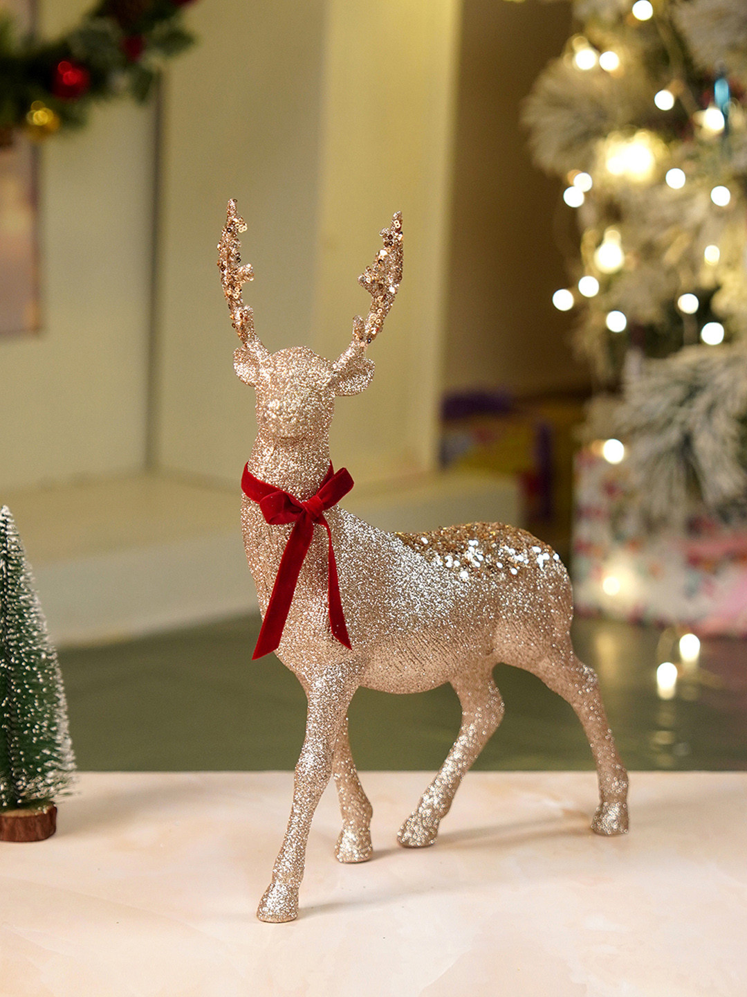 Little Surprise Box LLP Bronze sequence Reindeer Christmas Dcore & Decoration