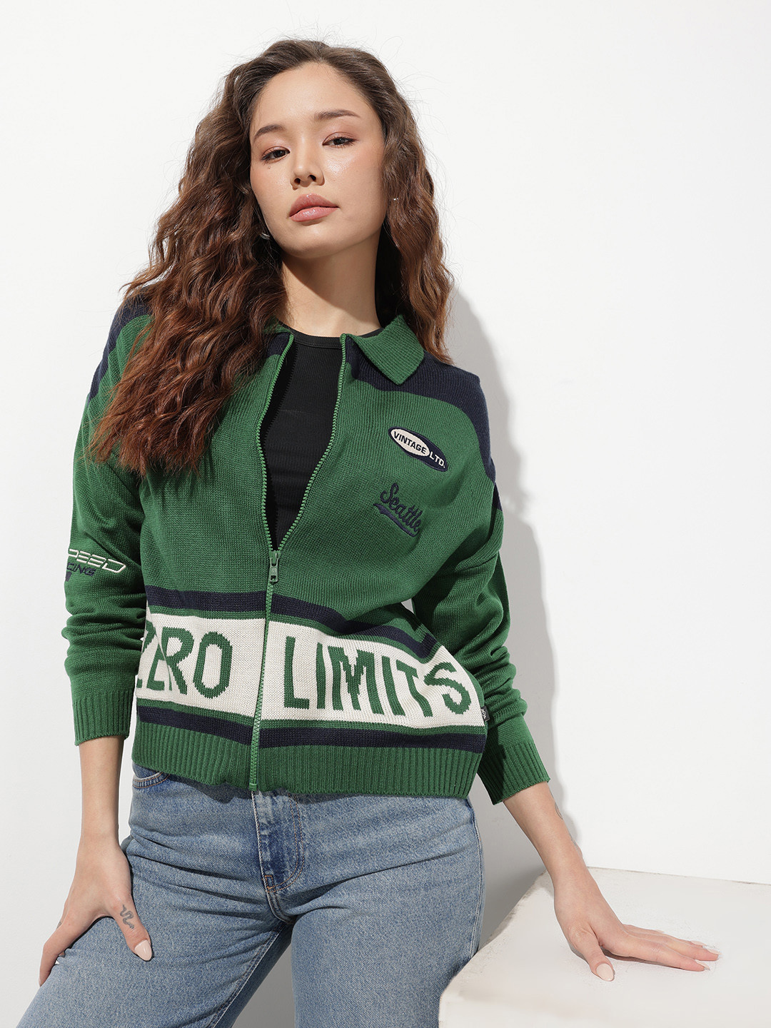 The Roadster Life Co. Typography Printed Sweater