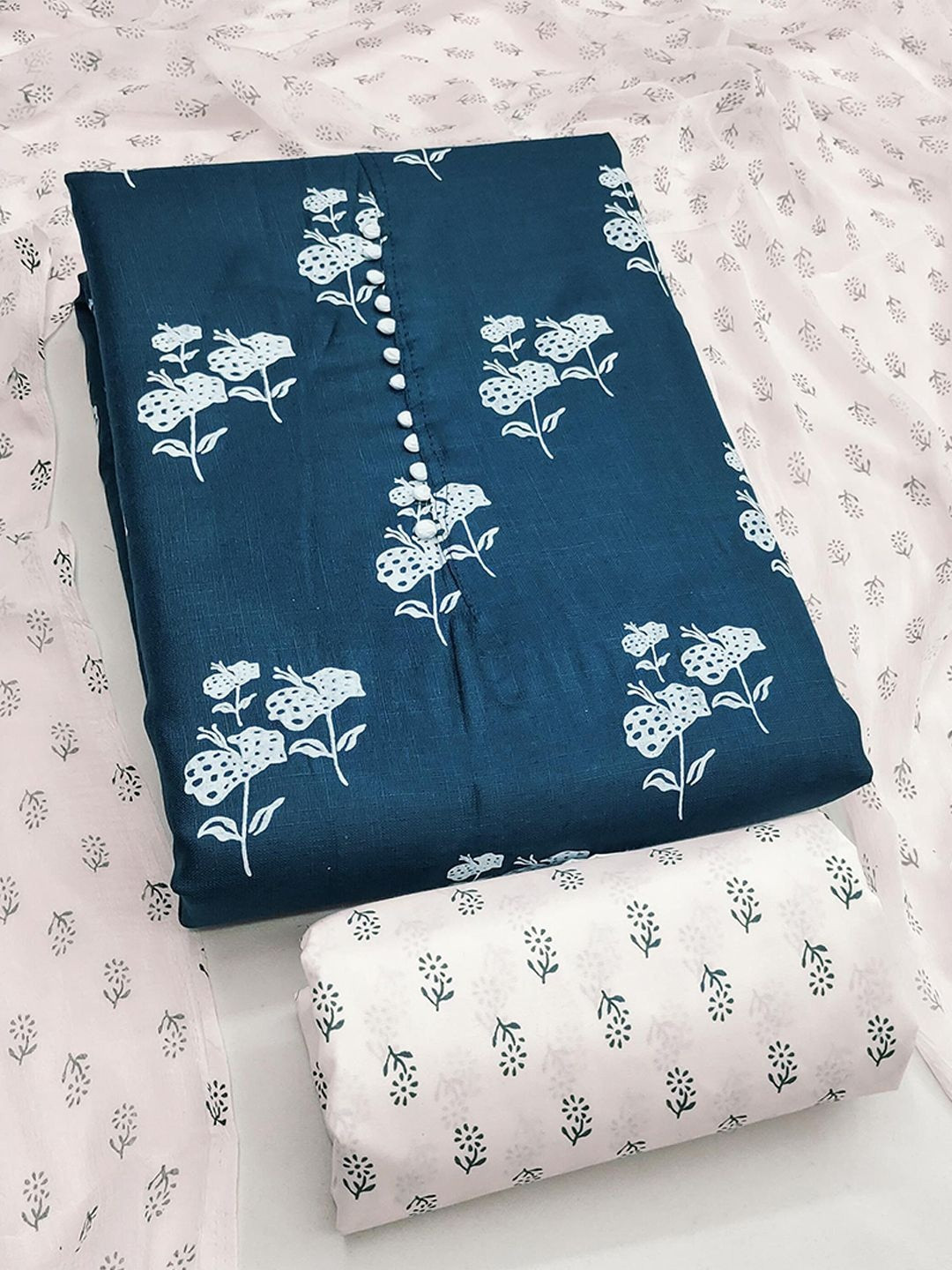 Peachmode Printed Pure Cotton Unstitched Dress Material