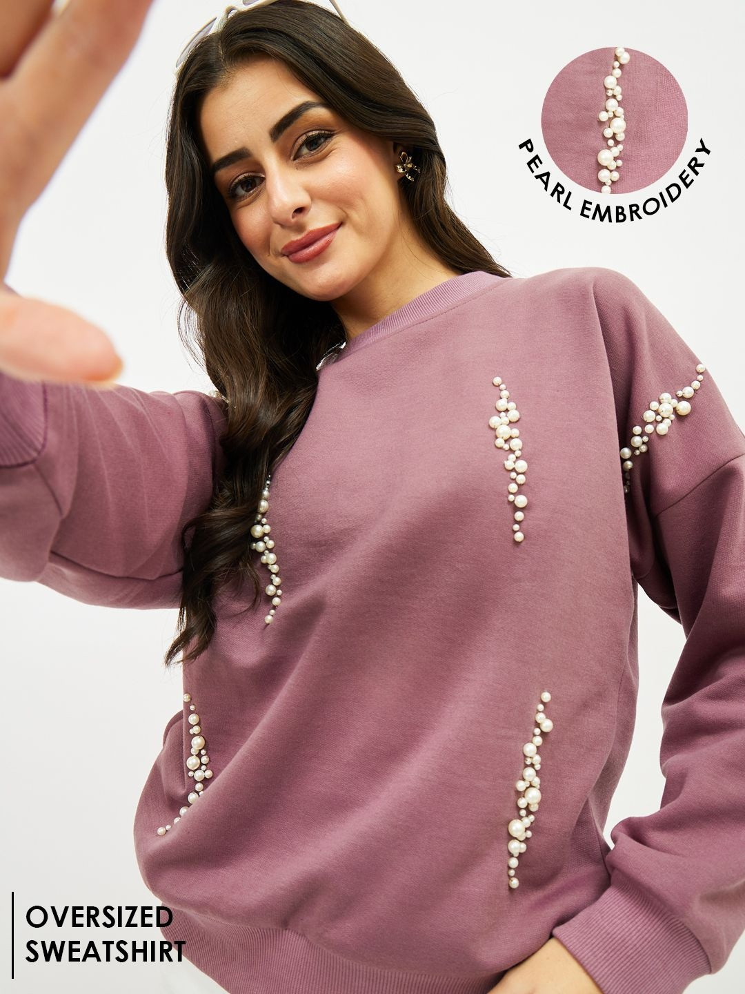 Athena Women Embellished Sweatshirt