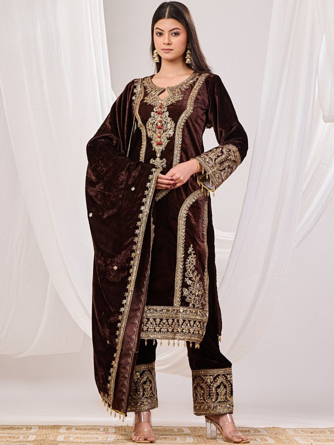 Futra Gabha Ethnic Motifs Embroidered Dress