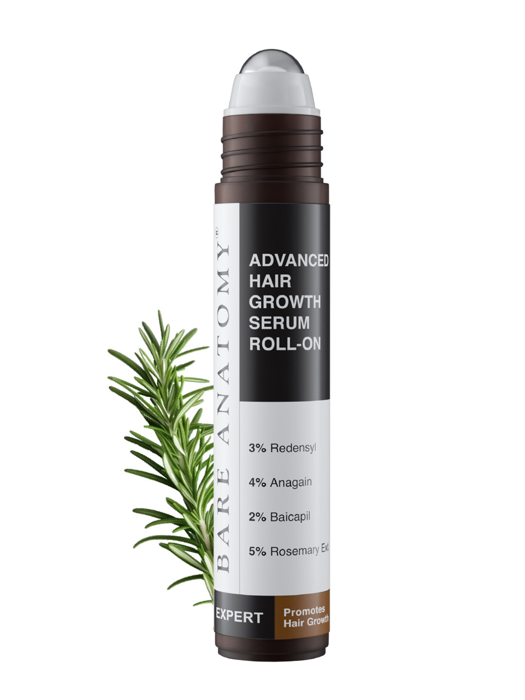Bare Anatomy Advanced Hair Growth Serum Roll-On With Rosemary & Redensyl 25ml