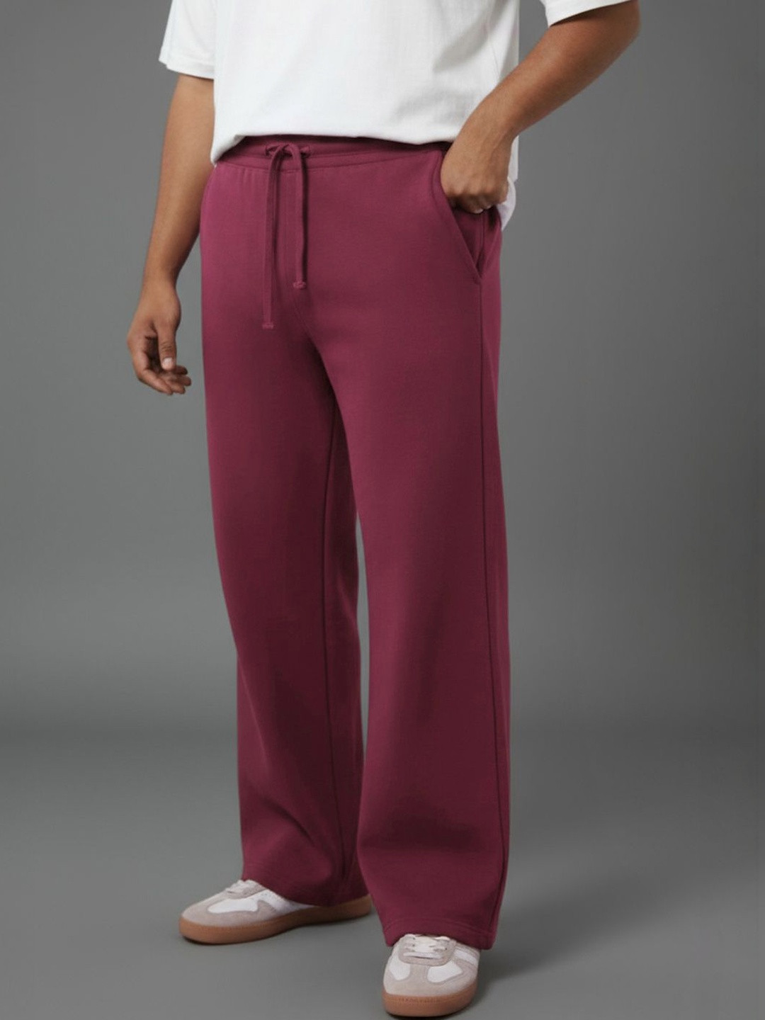 FFLIRTYGO Men Cotton Straight Fit Mid-Rise Track Pants