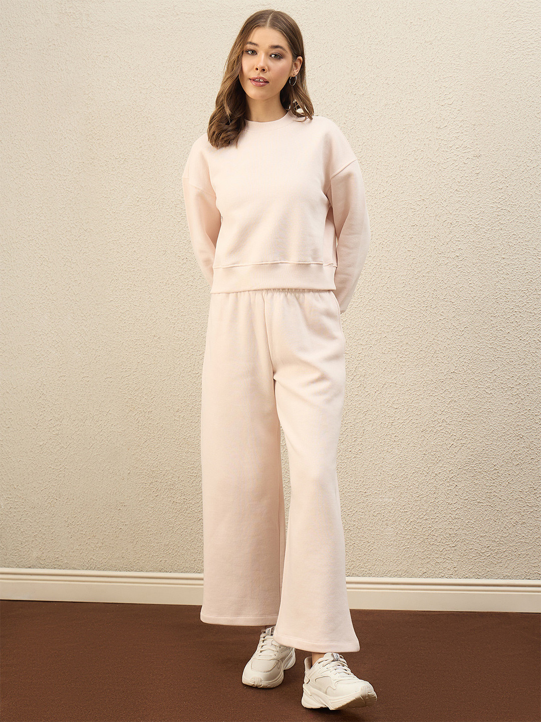 Nun Round Neck Sweatshirt & Trousers Co-Ords