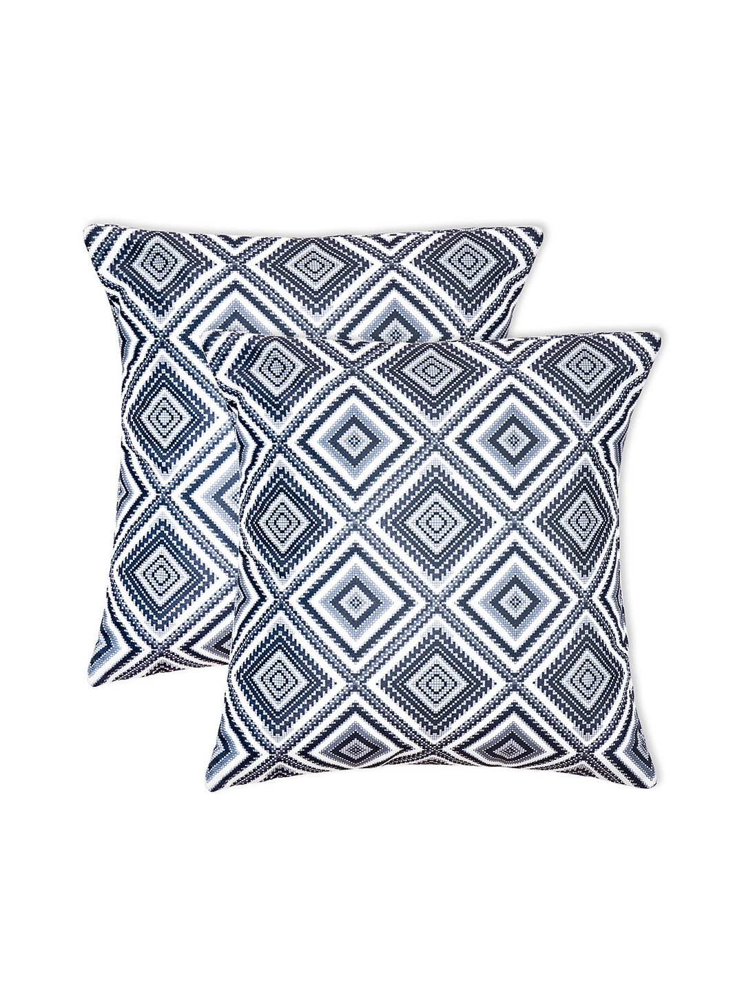 DREAMY URBAN Set of 2 Grey Printed Cushion Covers