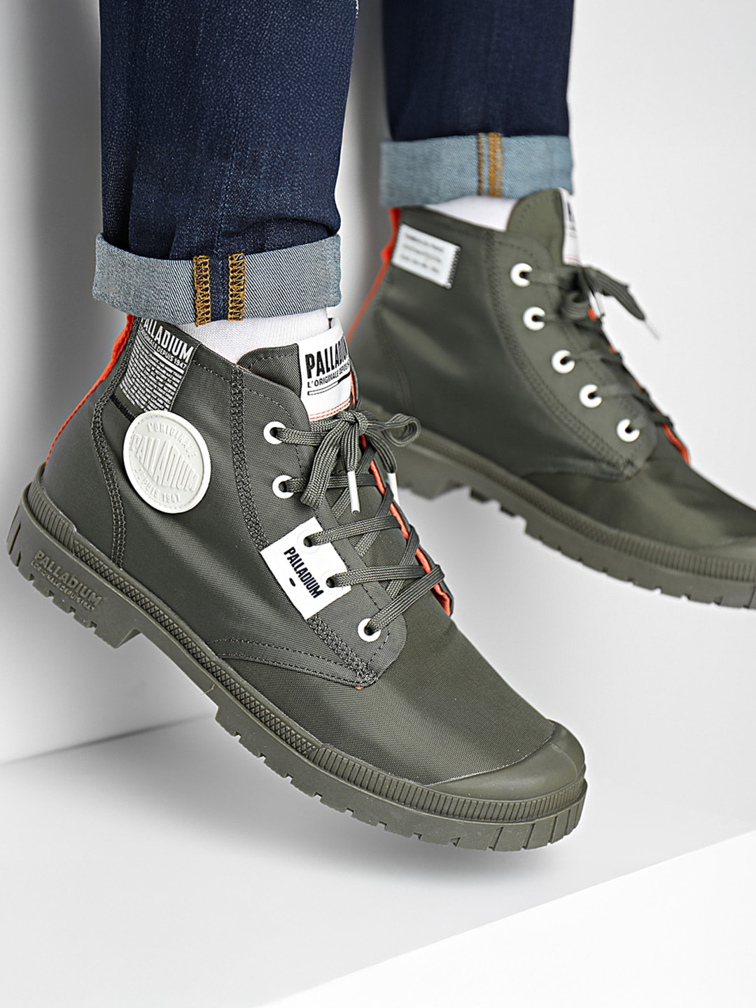 PALLADIUM Men Biker Comfort Boots