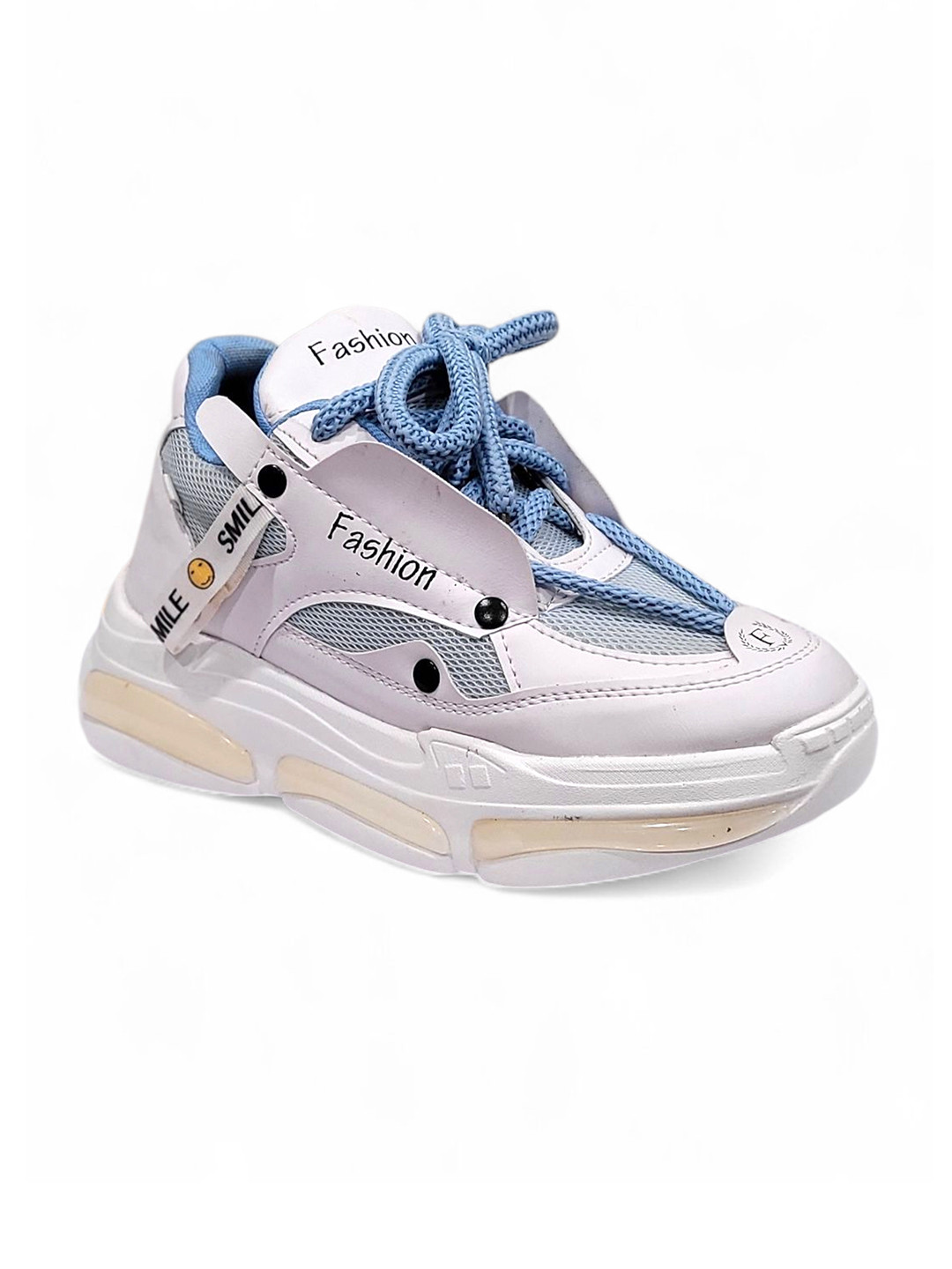 Layasa Men Round Toe Unique Design Lace-Ups Sneakers