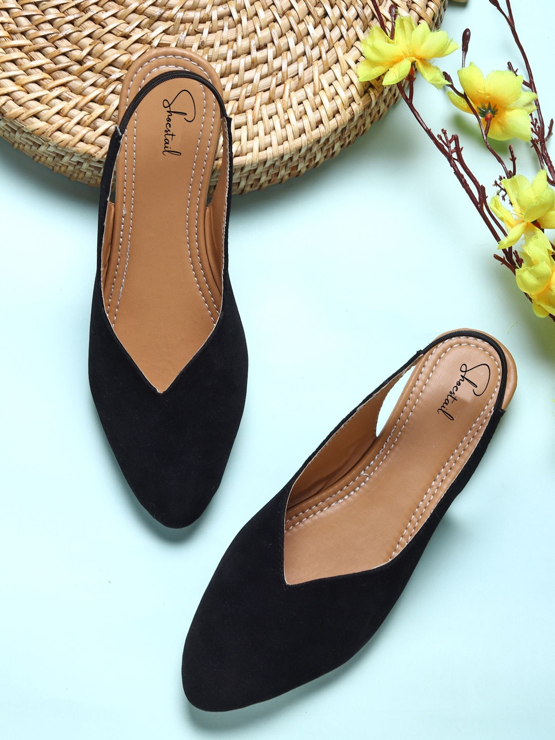 Shoestail Women Mules Flats