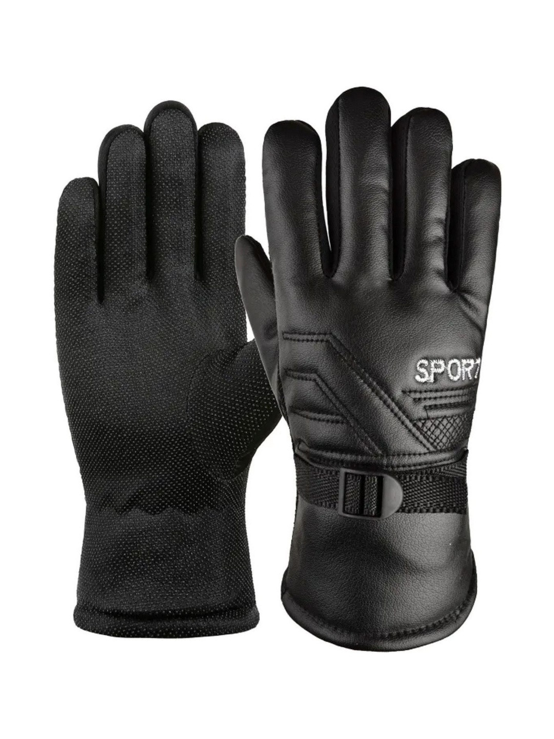 Infispace Unisex Leather Winter Gloves