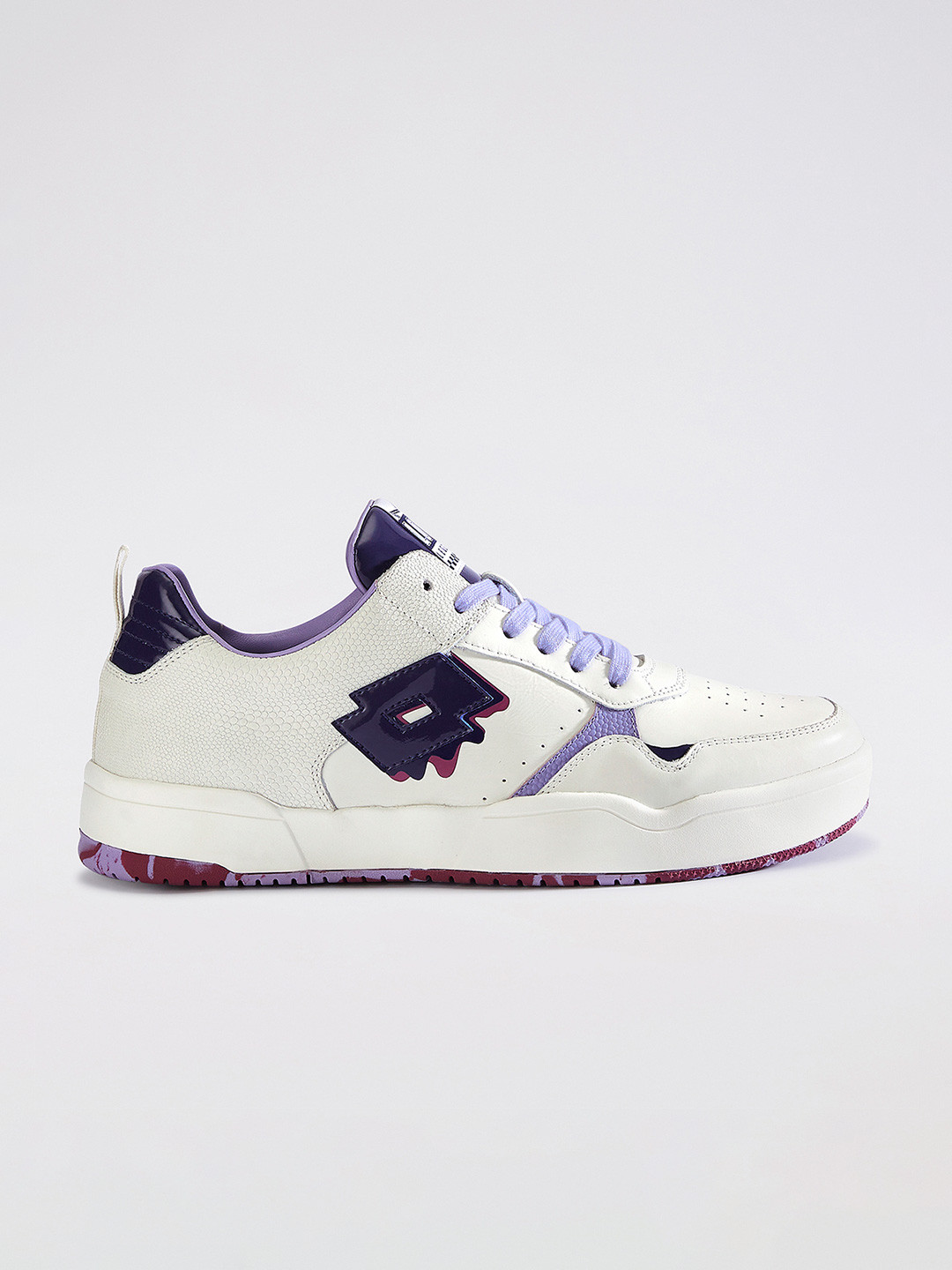 Lotto Men Melt - Hoopstar OG White Leather Sneakers