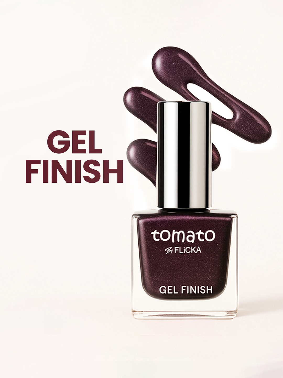 FLiCKA Tomato High Shine Nail Polish- 9.9 ml- Shade- 30