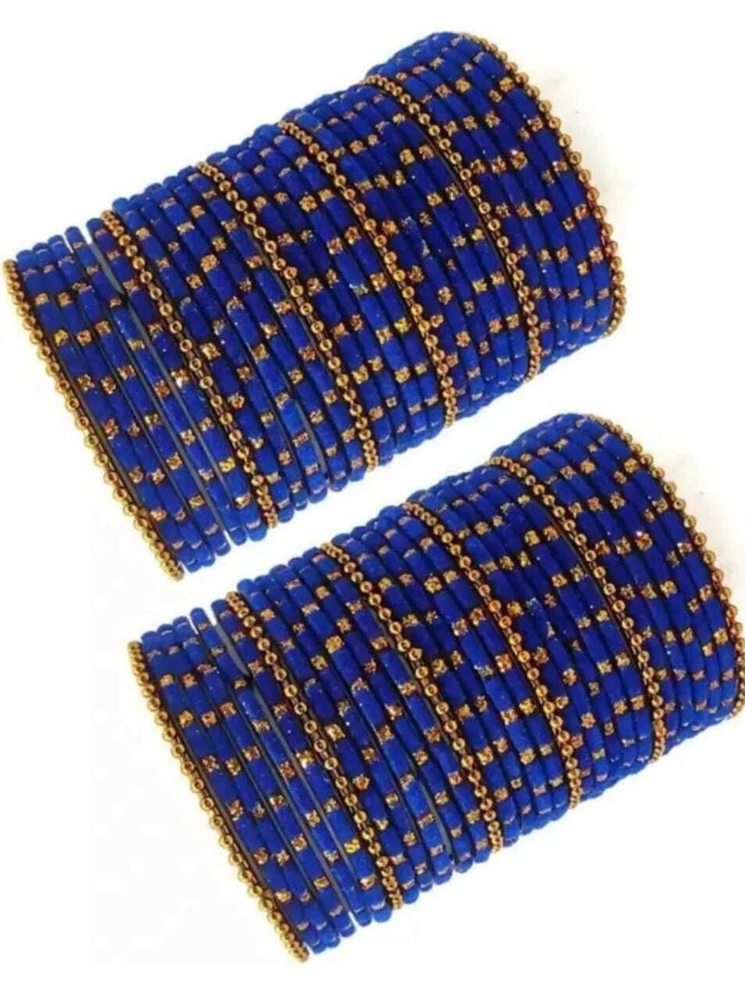 fasioncity Blue Glass Artificial Stones Bangle