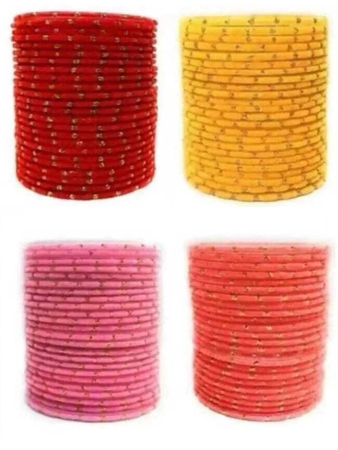 TRIOXY Bronze Glass Artificial Stones & Beads Bangle