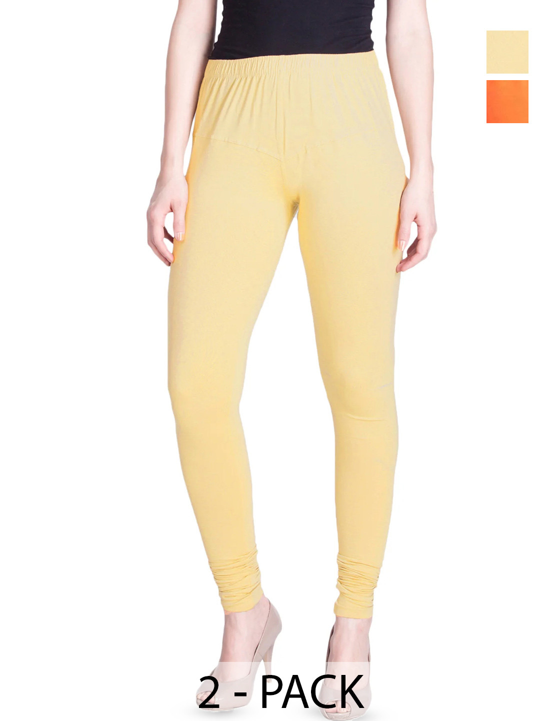 Navkar Crafts Pack of 2 Cotton Ankle Length Leggings