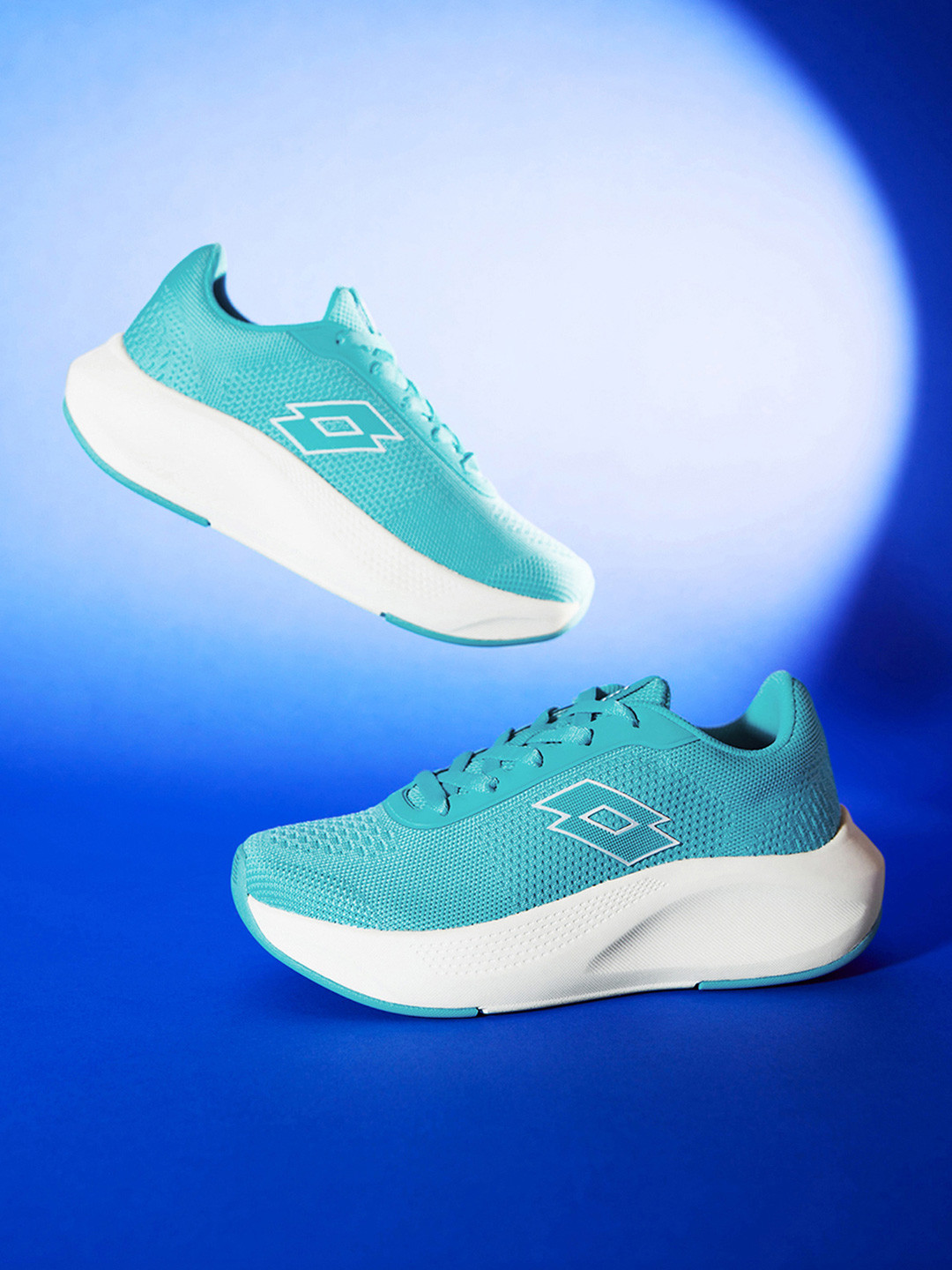 Lotto Women Xwift Knit Blue Running Shoes