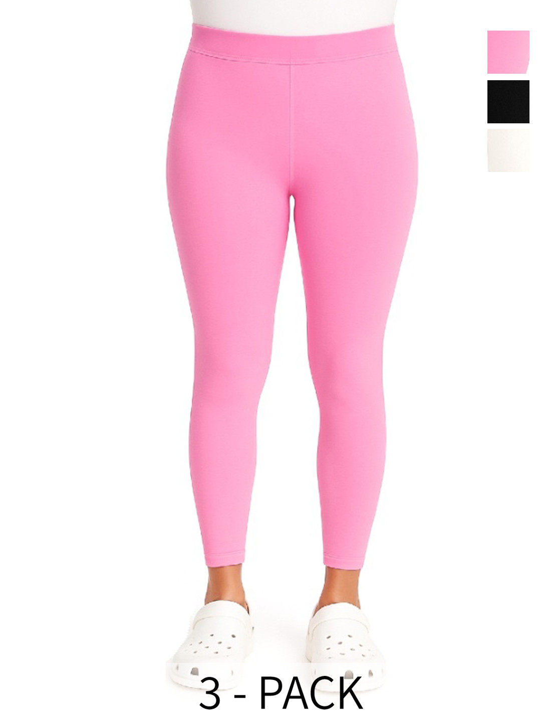 Valley Fashion Womens Pack of 3 Solid Leggings