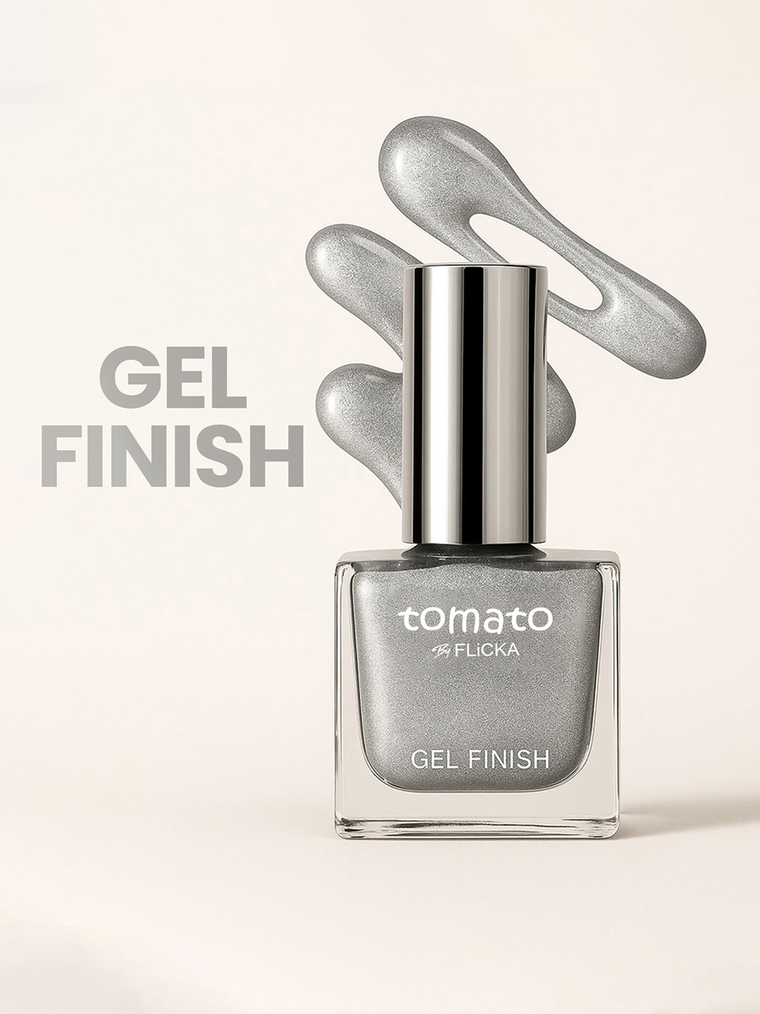 FLiCKA Tomato Nail Paint Gel Finish, High Shine & Luxurious Finish Shade No-26
