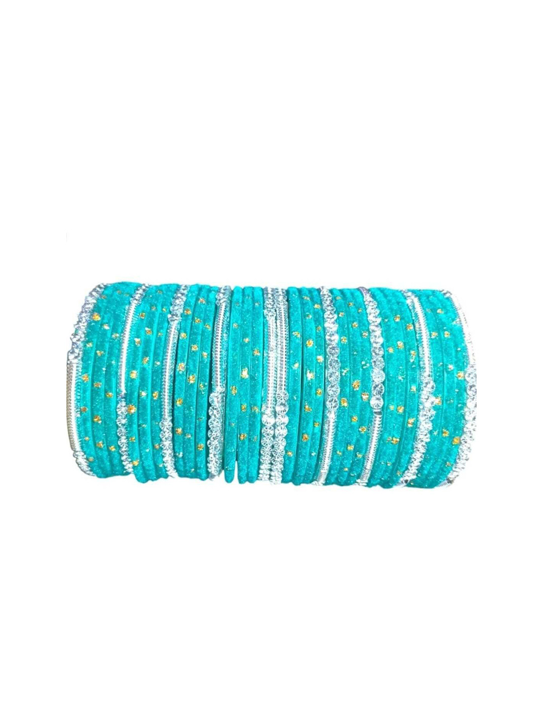THE BLAZZE Lavender Glass Artificial Stones Bangle