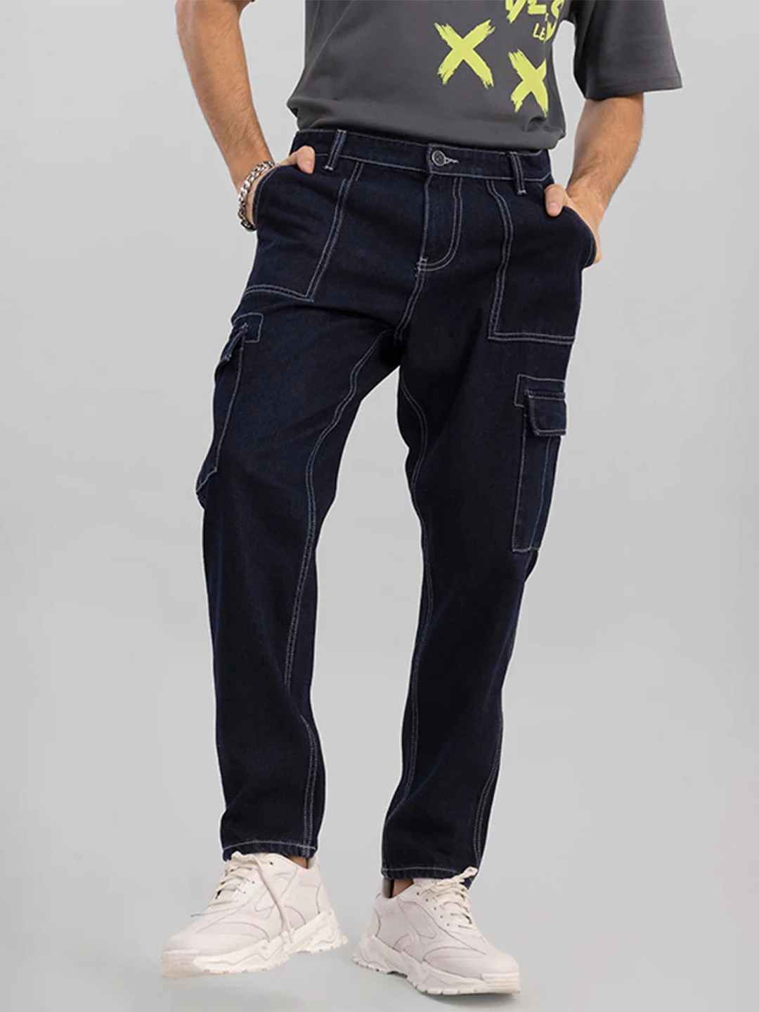 Veltick Men Relaxed Fit Mid-Rise Jeans