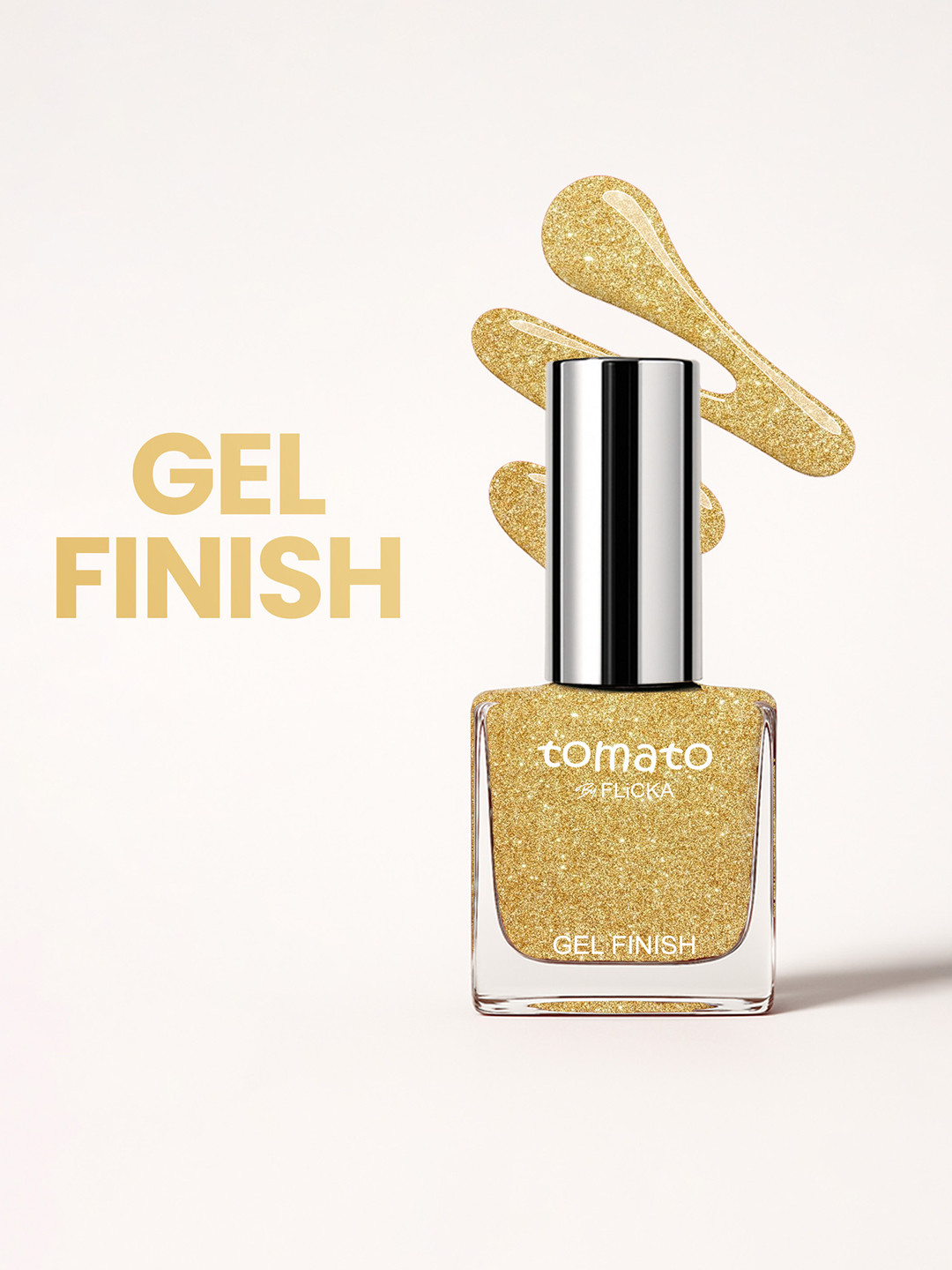 FLiCKA Tomato High Shine Nail Polish -9.9 ml - Shade- 25