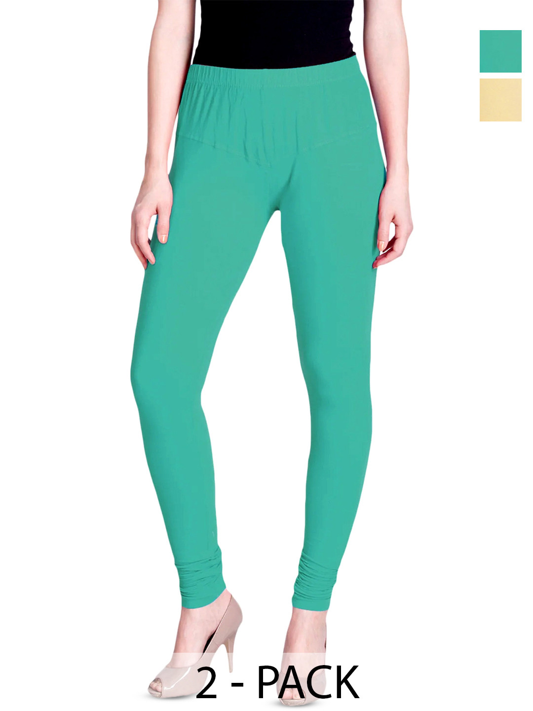 Navkar Crafts Women Pack of 2 Cotton Ankle Length Legging