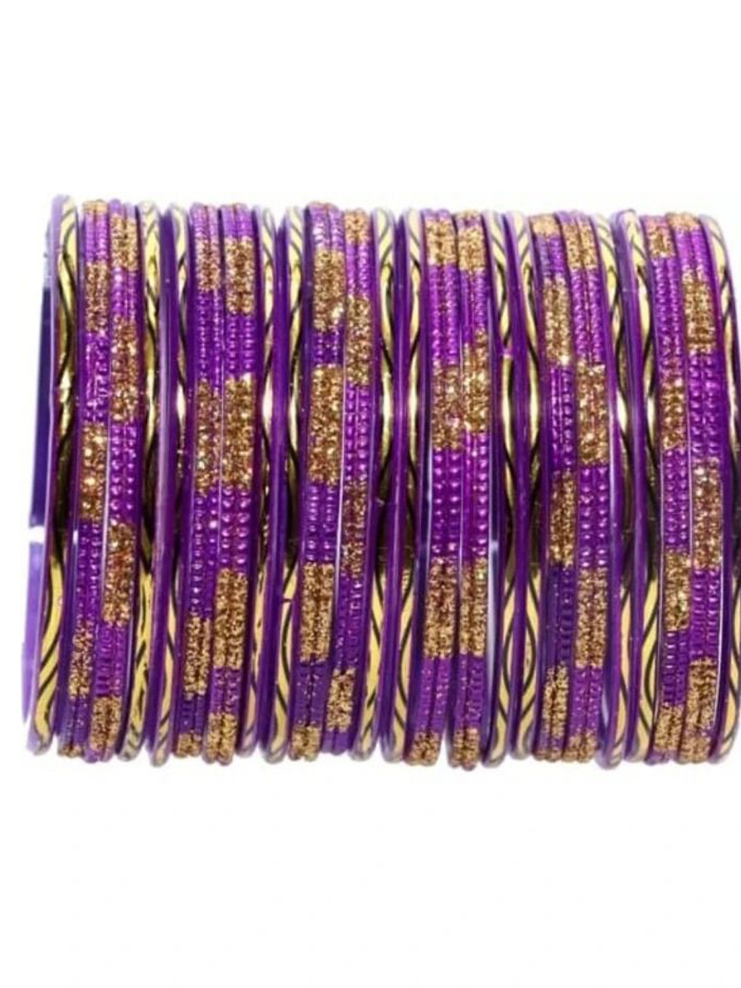 Instyle Forever Purple Glass Bangles