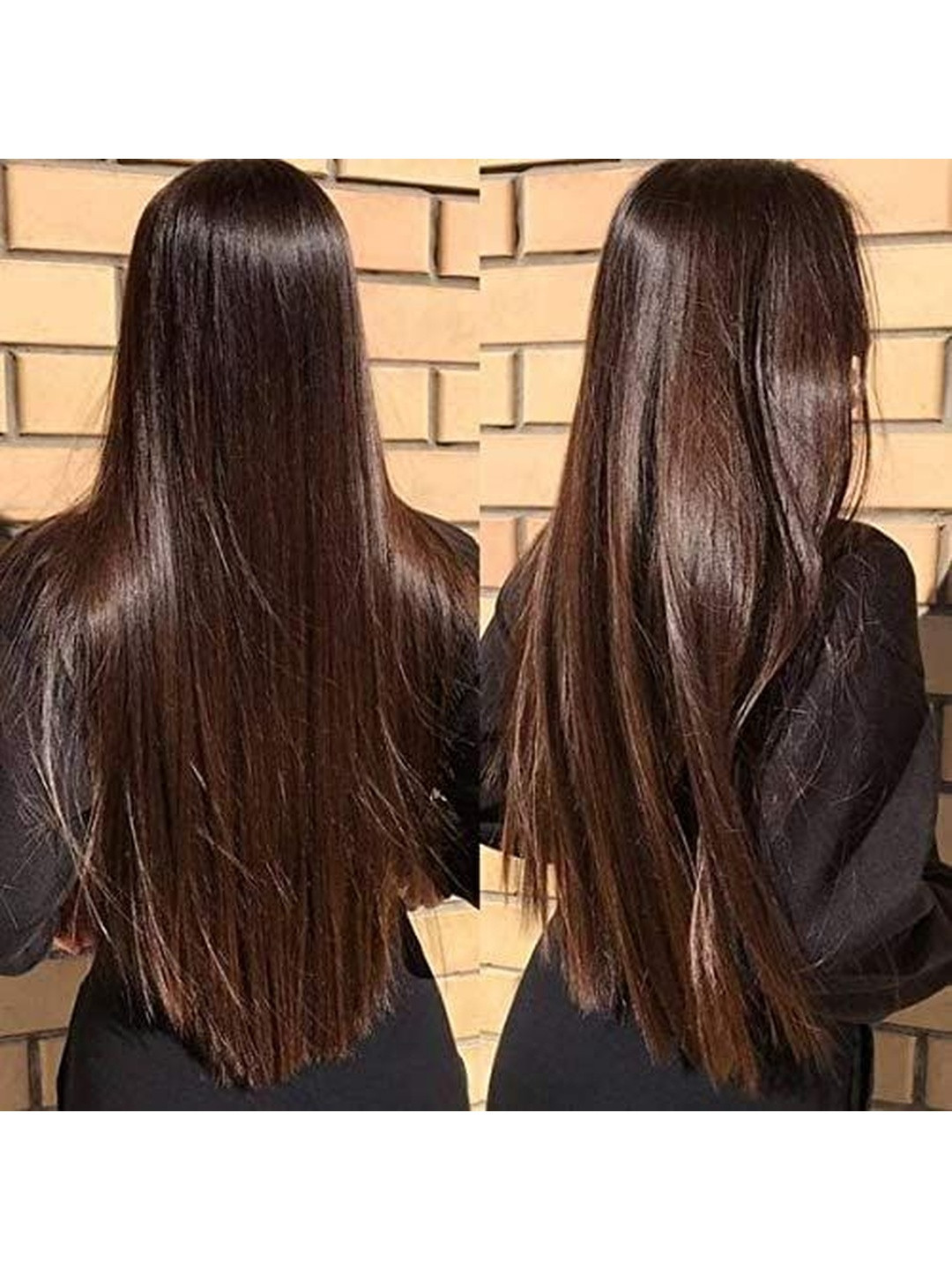 VIEWS Clip-In Straight Locks Hair Extension - Brown - 24 Inch